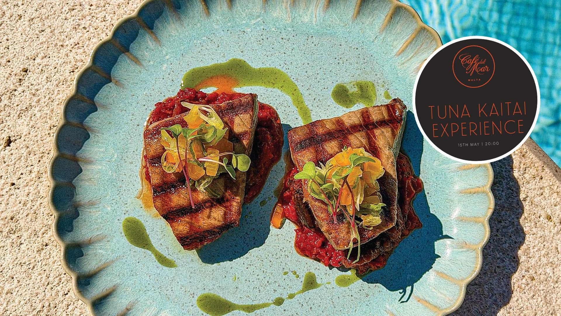 Tuna Kaitai Experience: Fresh Sushi, Live Tuna Cutting & Wine Pairing At Café del Mar Malta