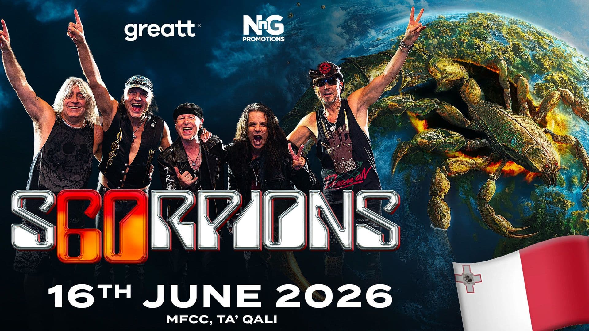 Legendary Rock Band Scorpions To Perform Live In Malta At MFCC On 16 June 2026