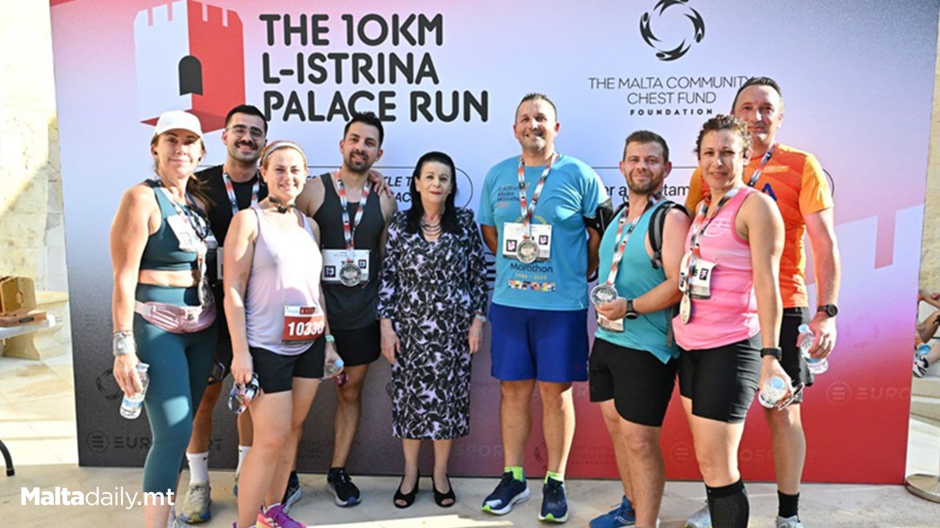 Almost 800 Participants Take Part in First Edition of ‘The 10KM L-Istrina Palace Run’ in Aid of the Malta Community Chest Fund