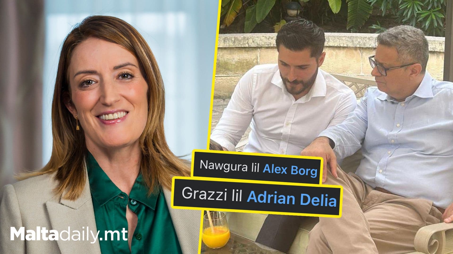 EP President Roberta Metsola Congratulates New PN leader