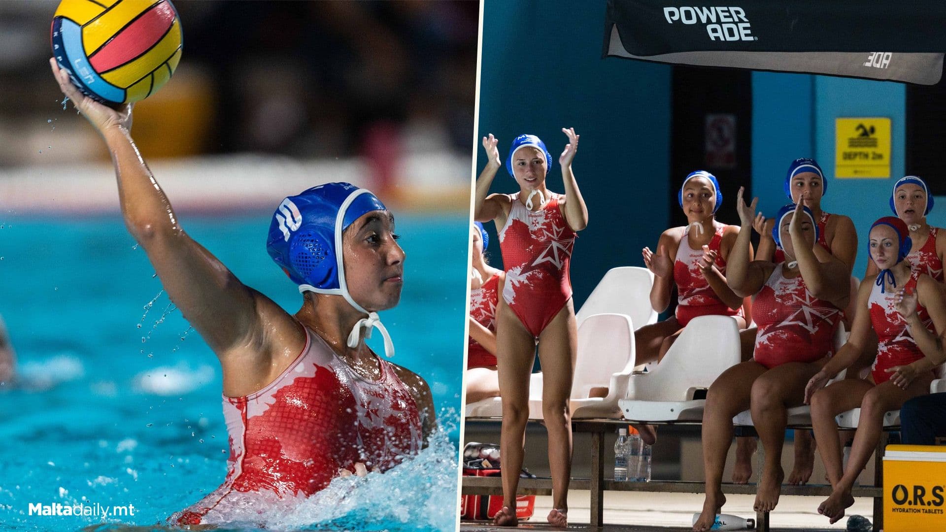 Malta Waterpolo U18 Women Beat Ukraine In EU Championships