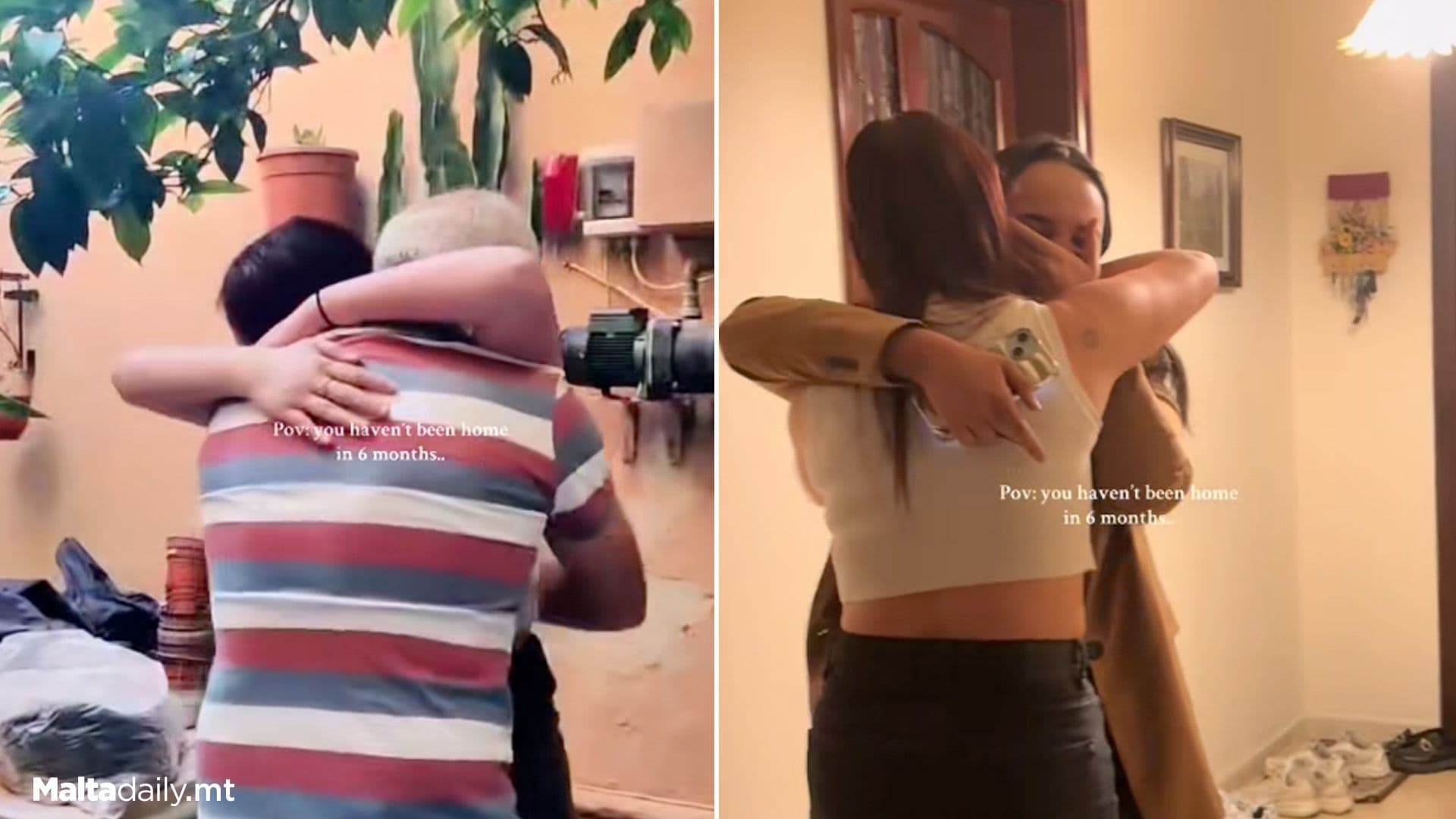 Moment Maltese Living In UK Surprises Relatives