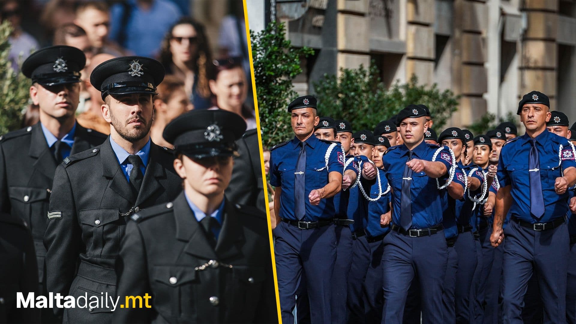 Civil Protection Malta And Malta Police Force At Jubilee Of The Disciplined Forces