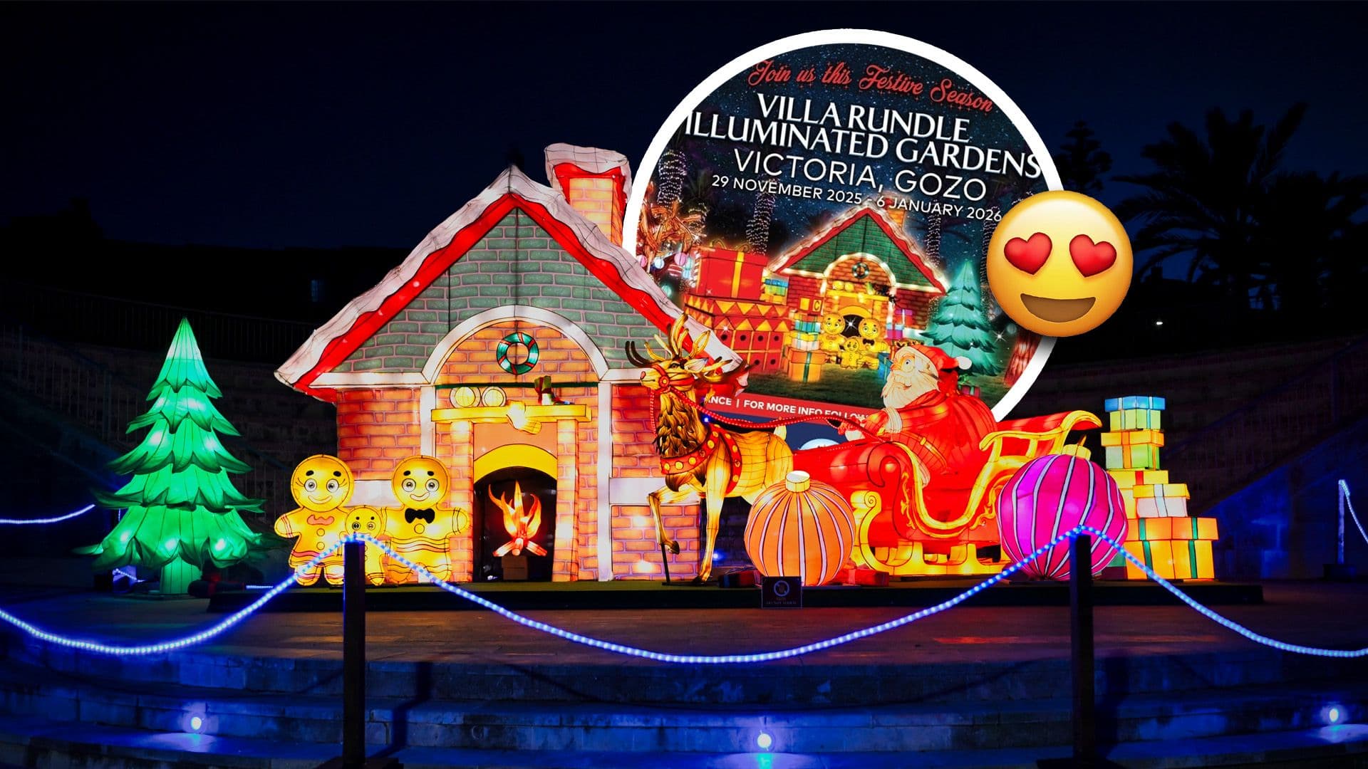 Villa Rundle Transforms Into A Magical Illuminated Garden