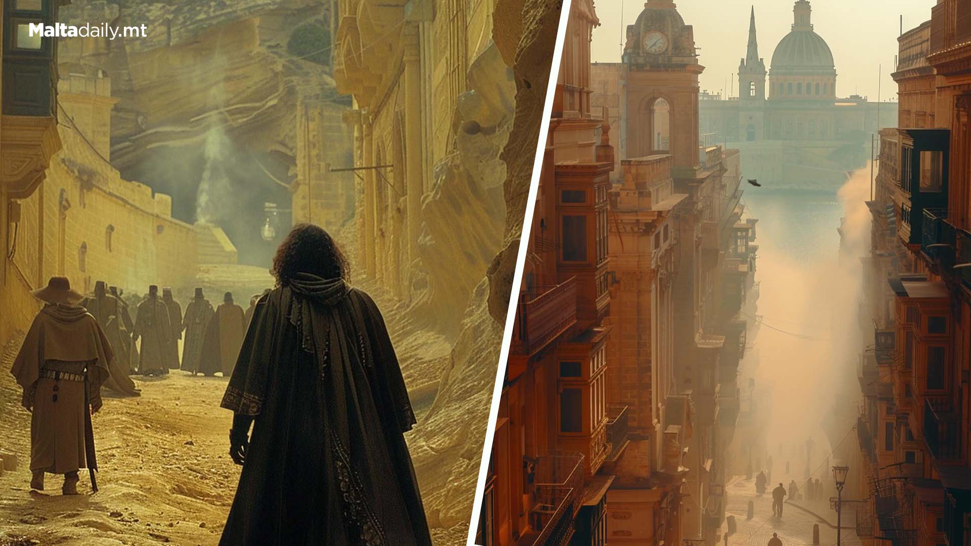 AI Shows Malta As A Dune Like Desert