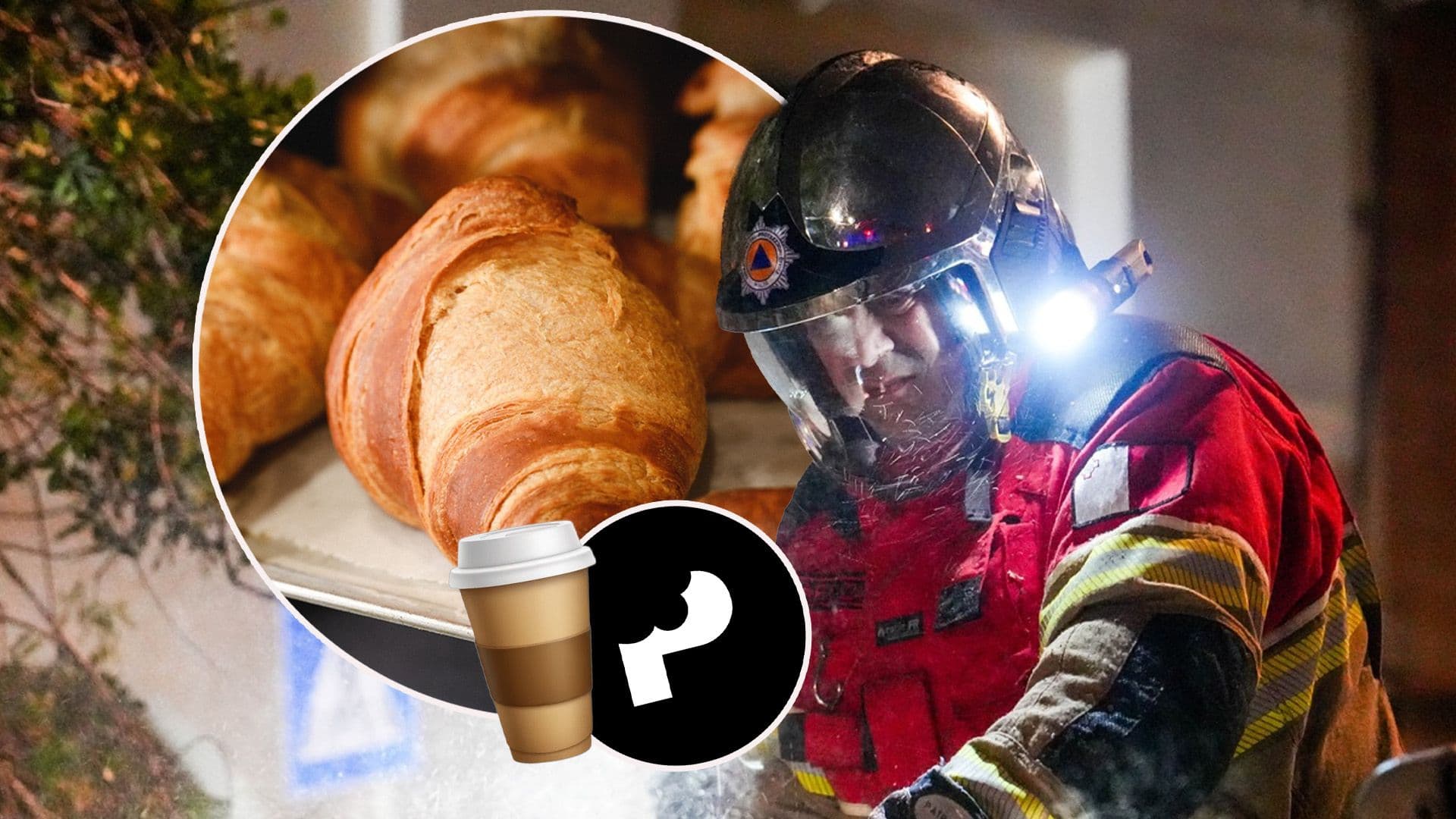 Panina Offers Coffee & Croissant To Essential Workers Facing Storm
