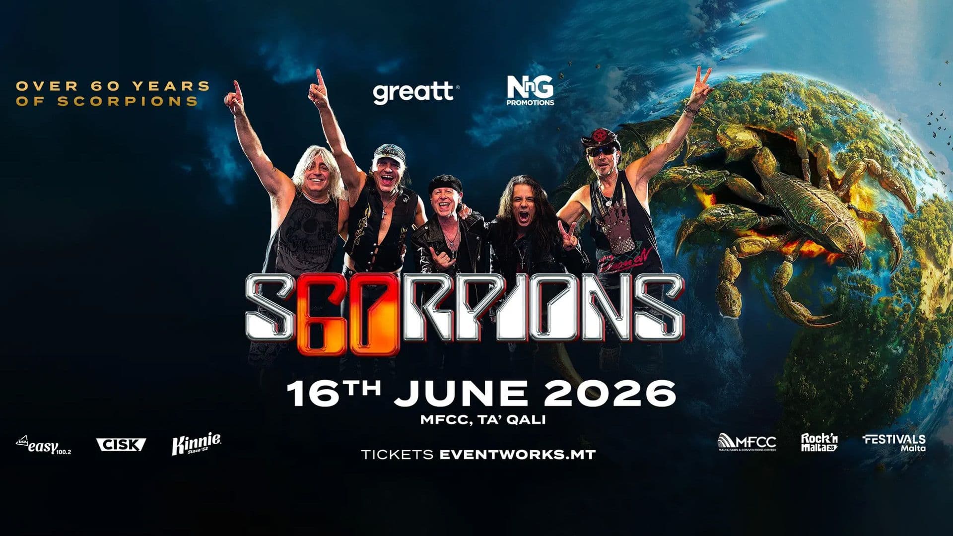 One Month To Go Until Legendary Scorpions Take Malta's Stage!