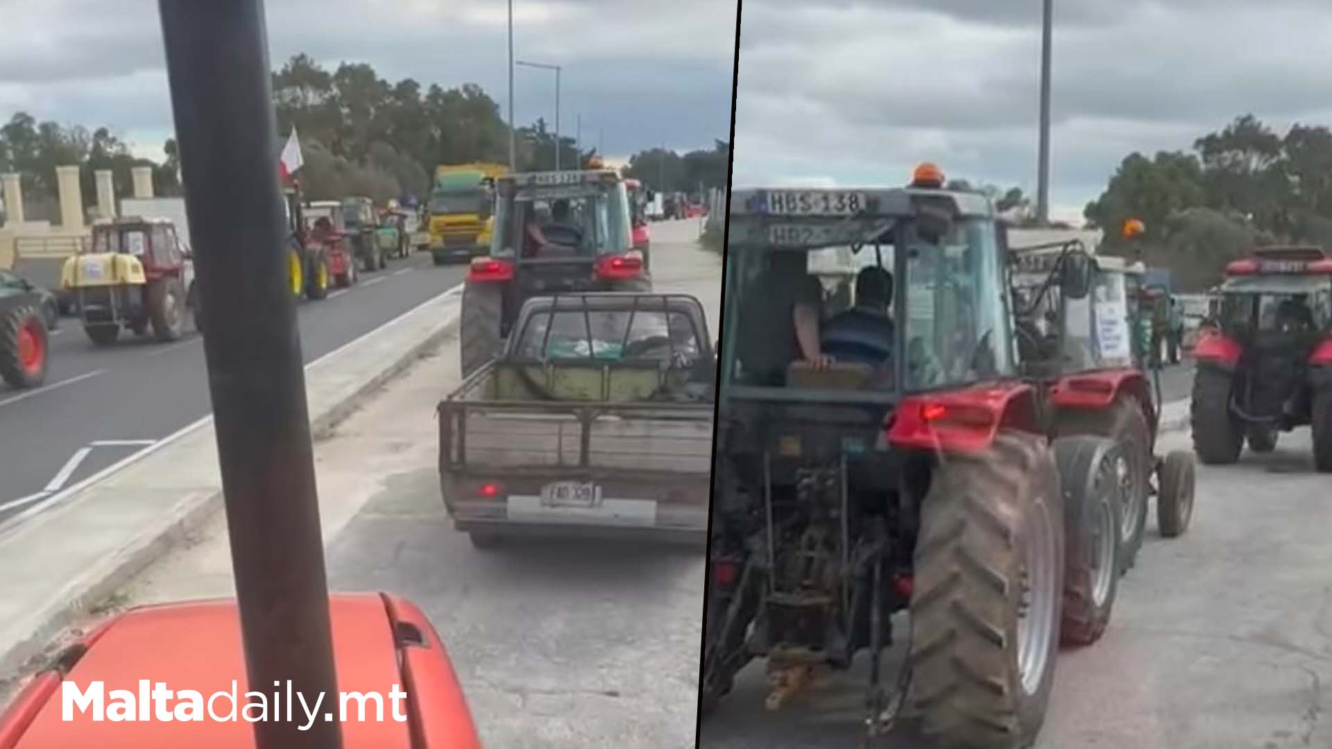 Traffic Delays As Maltese Farmers Protest Against EU Directives