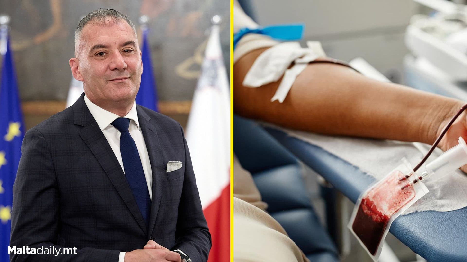 Maltese Health Minister Jo Etienne Abela Urges Public to Donate Blood and Save Lives