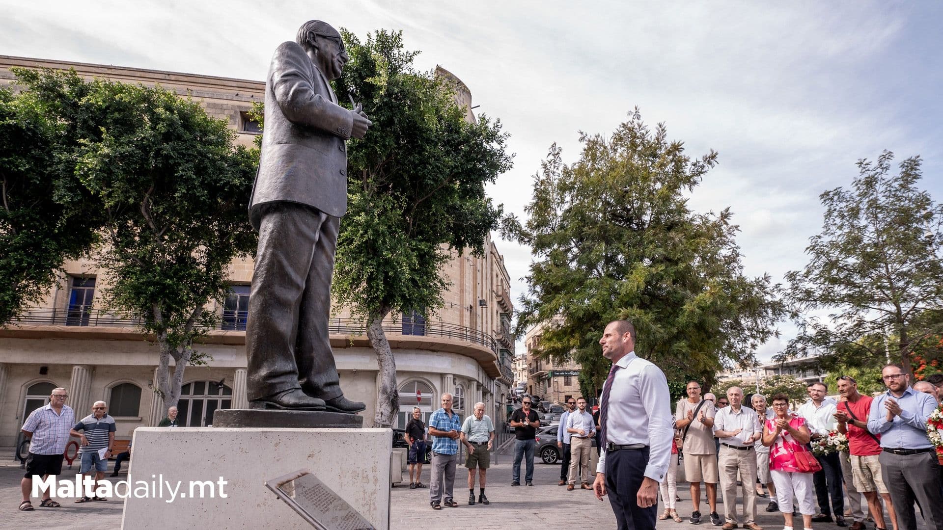 Prime Minister Pays Tribute To The Late Dom Mintoff On the Birthday