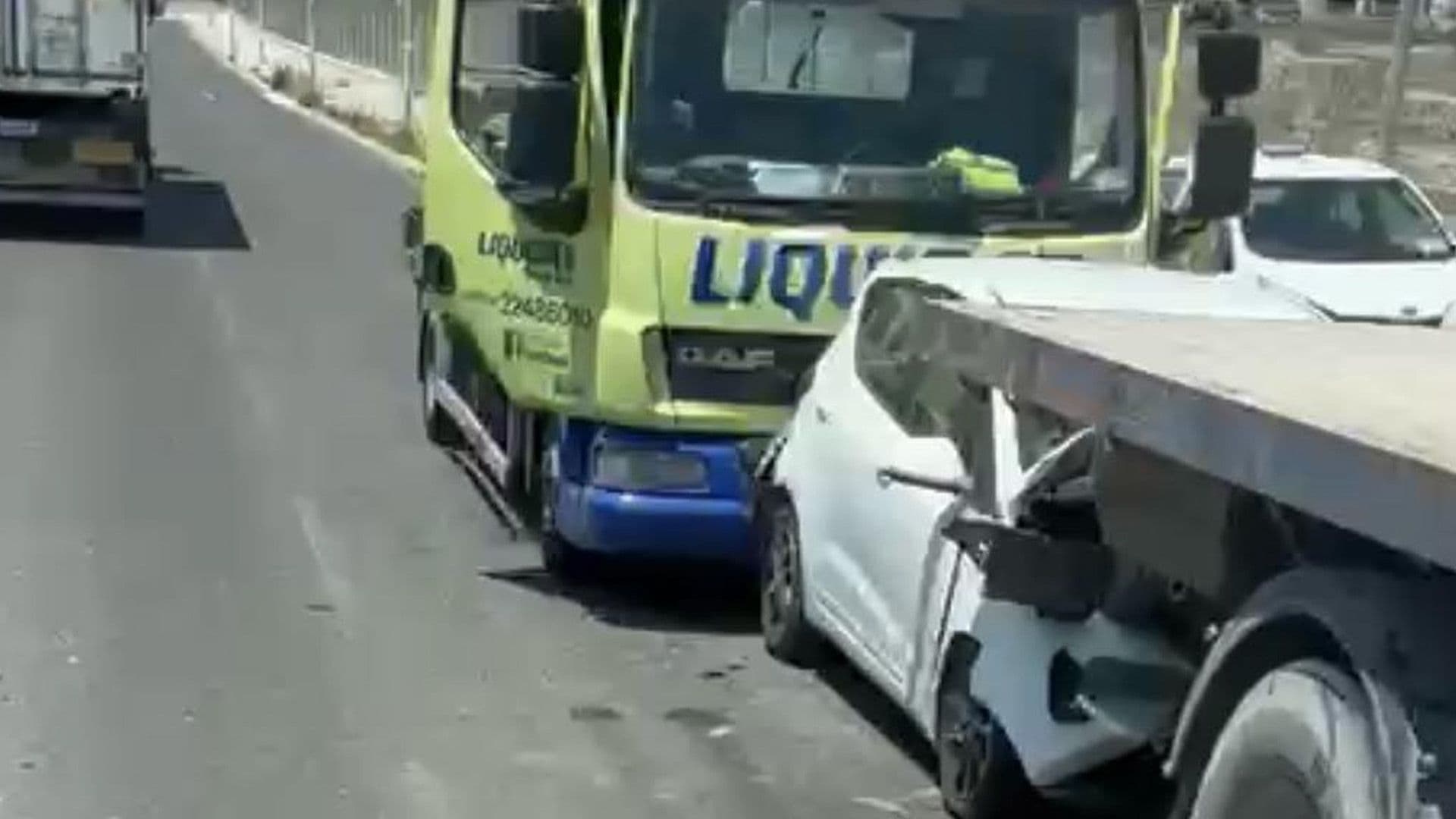 Car Caught Between Two Trailers In Birżebbuġa Friday Crash