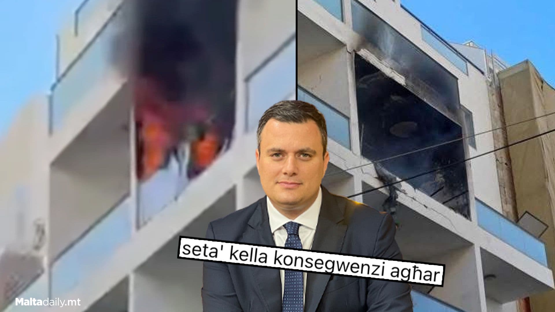 Minister Thanks CPD For Work After Gżira Apartment Explosion