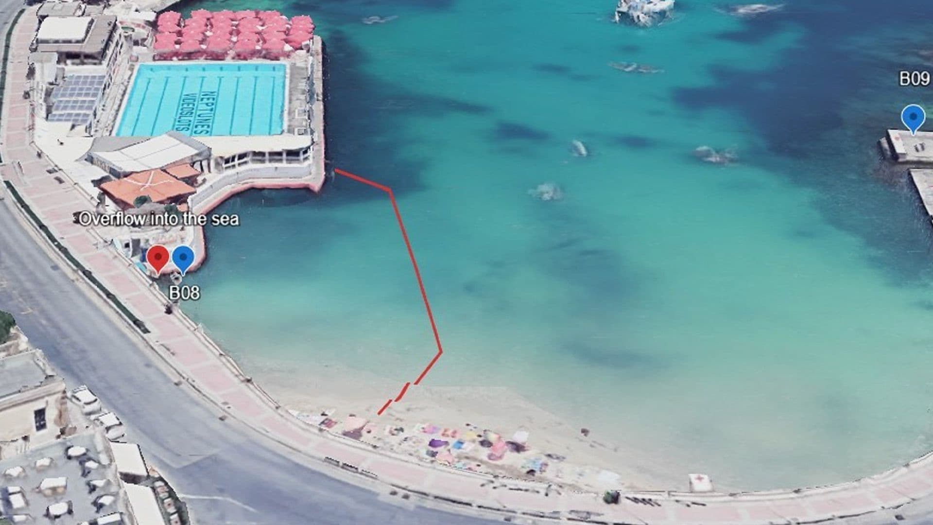 St Julian’s Balluta Bay’s Left Side Closed Off For Bathing