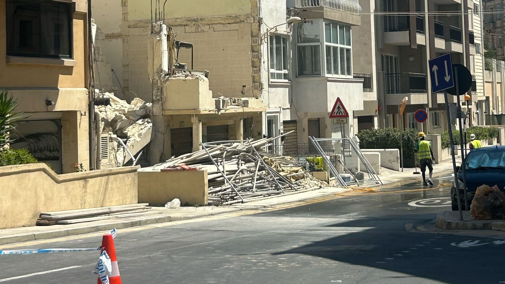 Momentum Calls for Overhaul of Construction Safety After Gżira Scaffolding Collapse