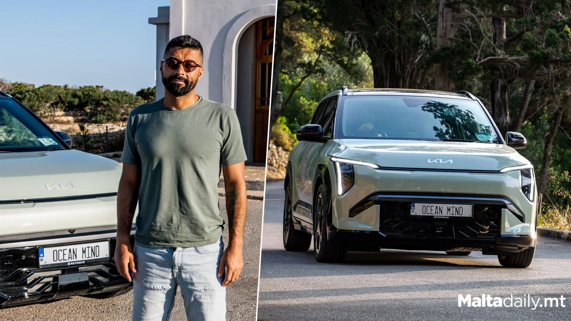 Kia Malta Presents World Record Holder Neil Agius with 2025 World Car of the Year, the EV3