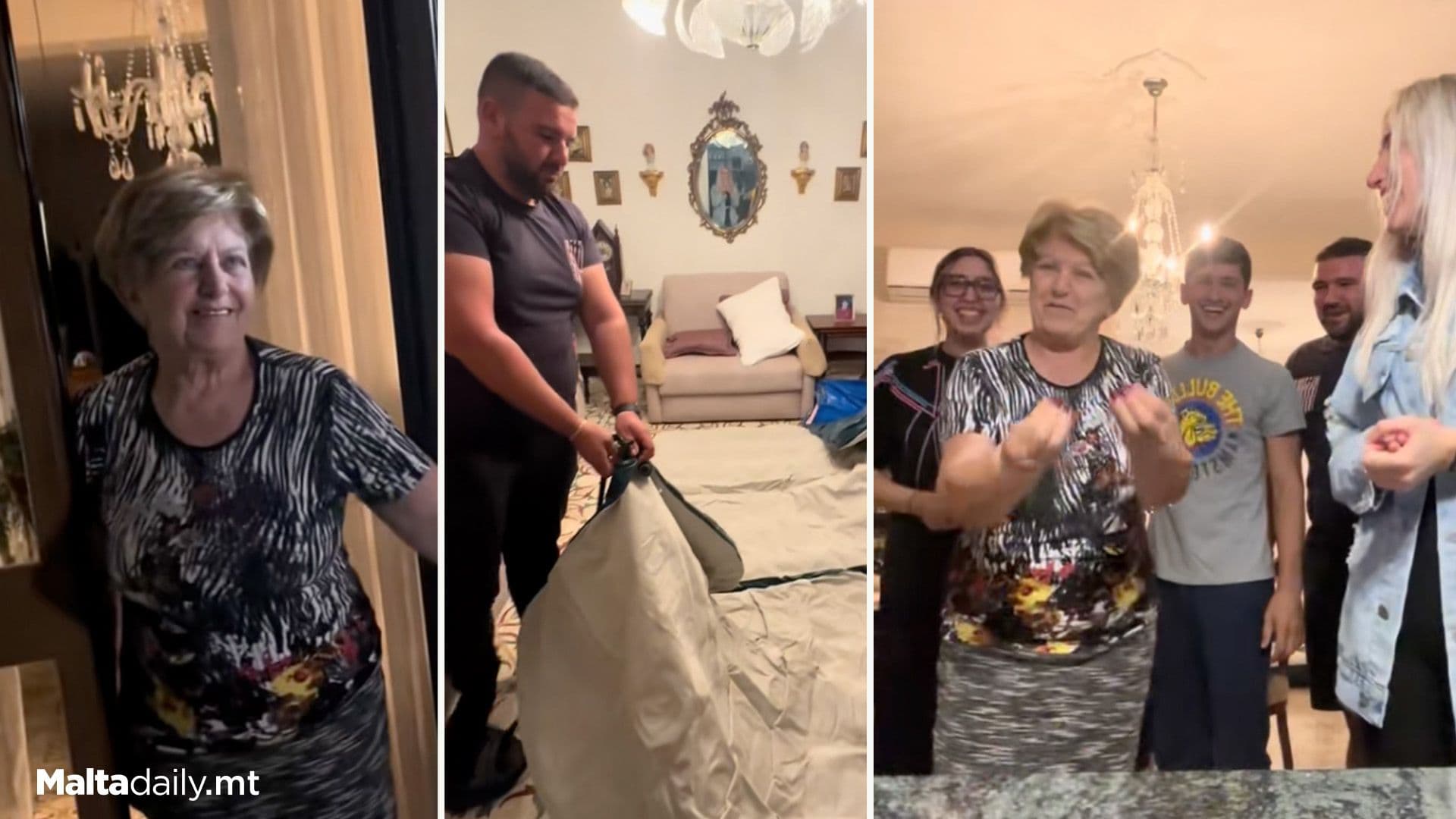 Local Youth Surprise Grandma With Sleepover