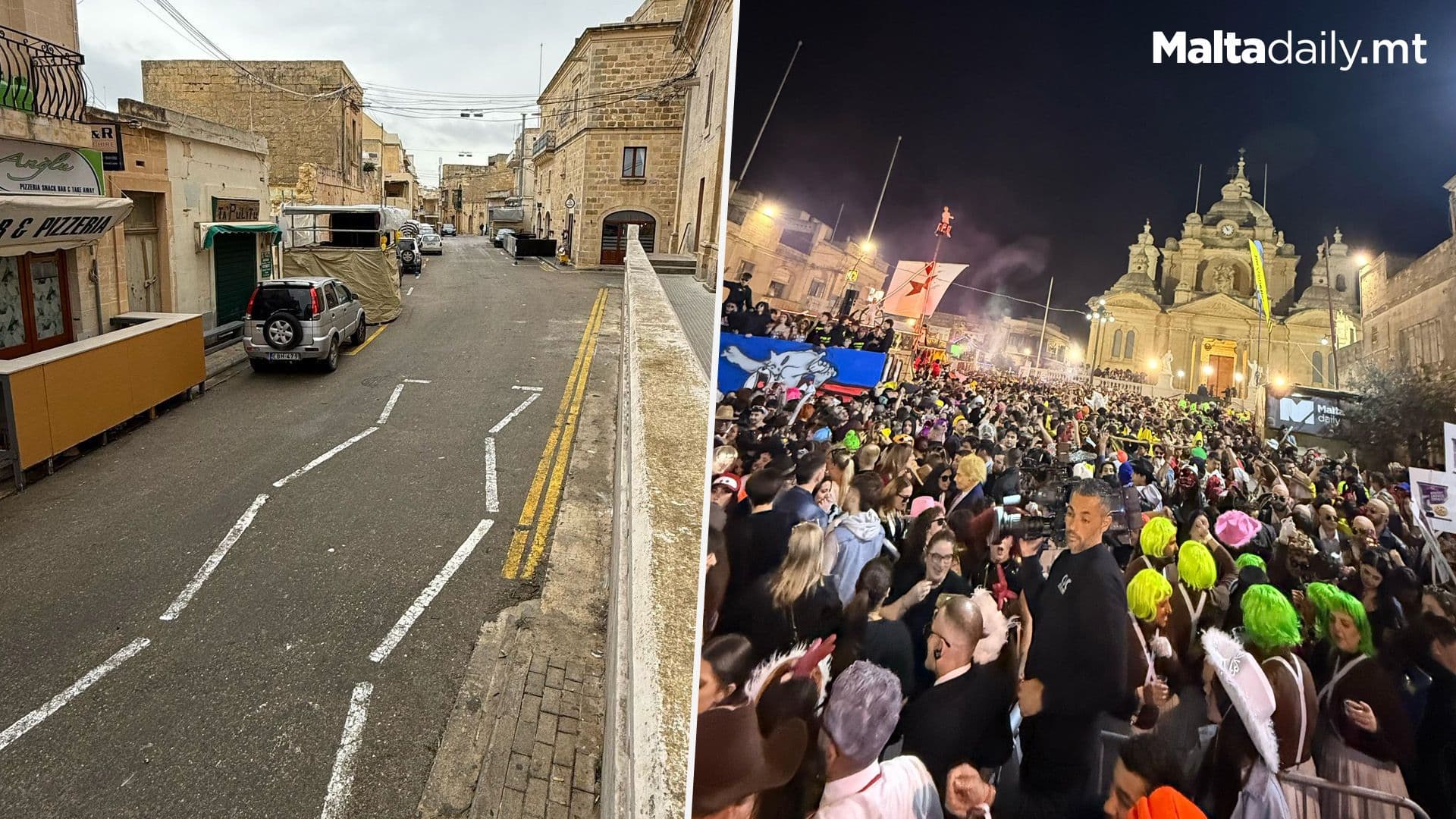 Nadur Local Council Clean Up Iconic Pjazza After Carnival Celebrations