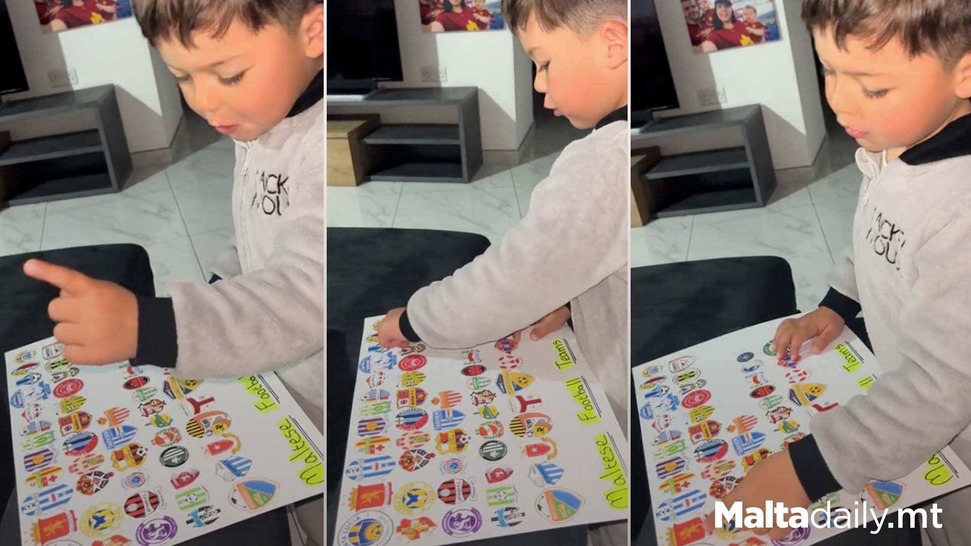 Young Boy Naming All Maltese Football Teams