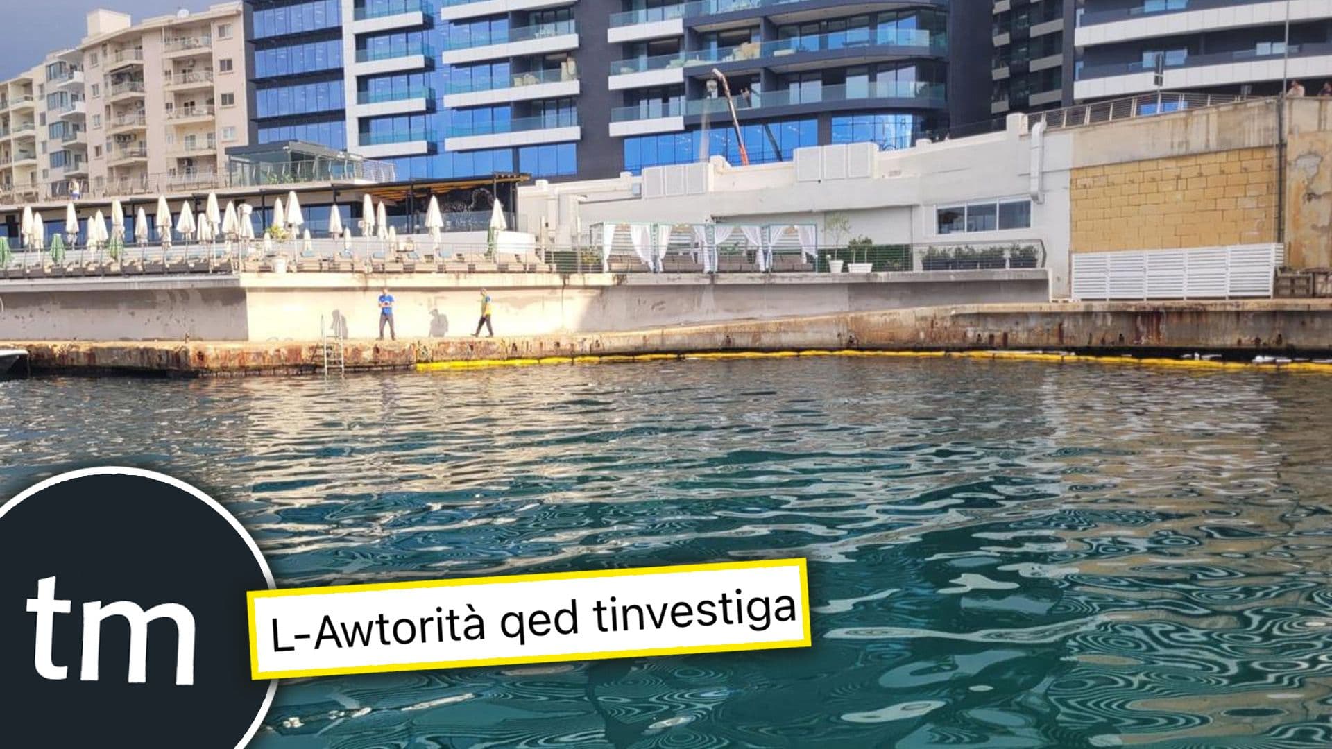 Oil Spill in Tigné Point Prompts Temporary Beach Closure