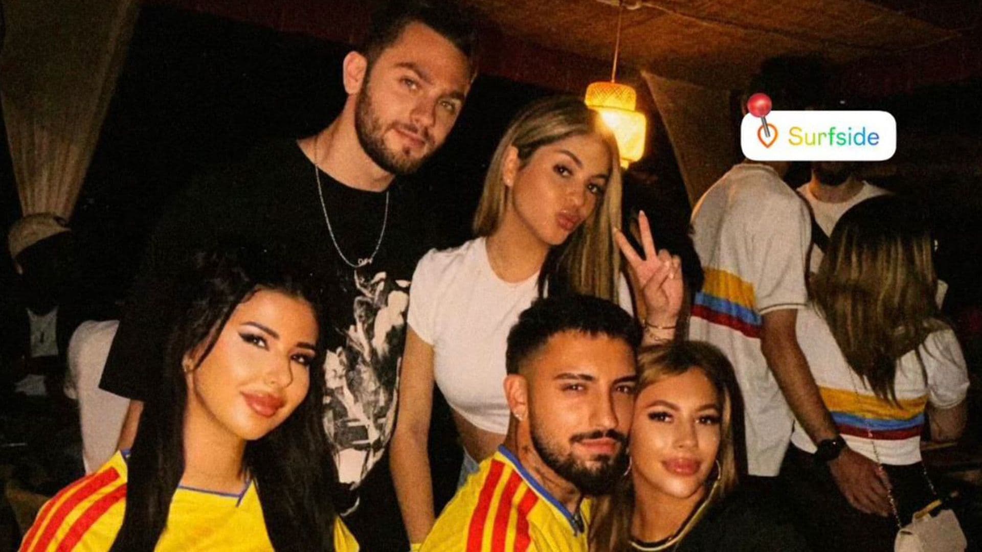 EX-LOVE ISLANDERS UNITE TO SUPPORT COLOMBIA IN WORLD CUP MATCH