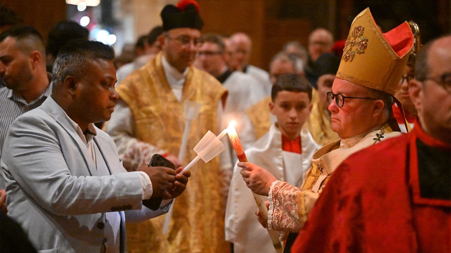 Easter Vigil By Archbishop Sees 36 Adults Baptised