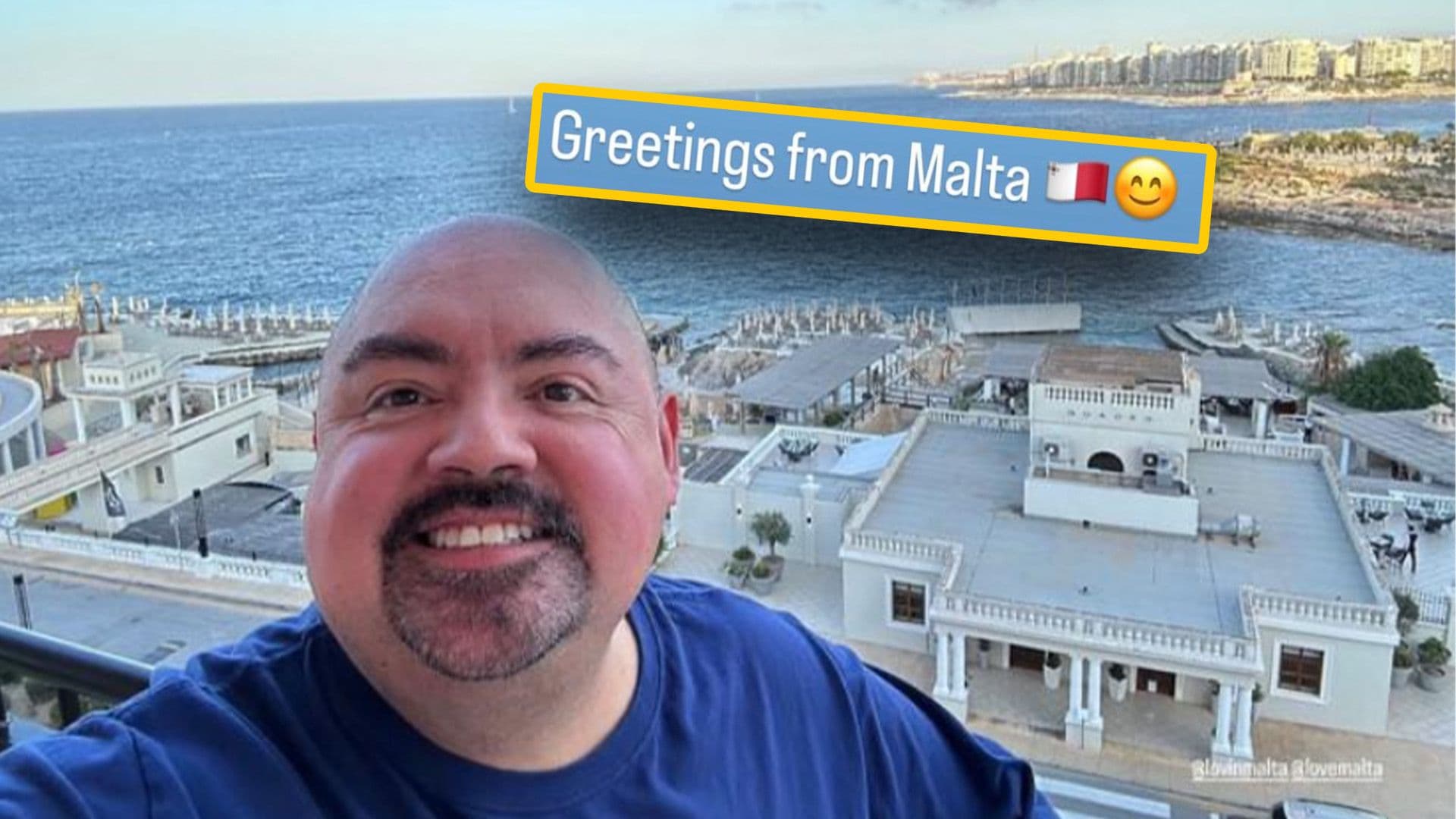 Gabriel ‘Fluffy’ Iglesias Is Officially In Malta Ahead Of Tonight’s Show