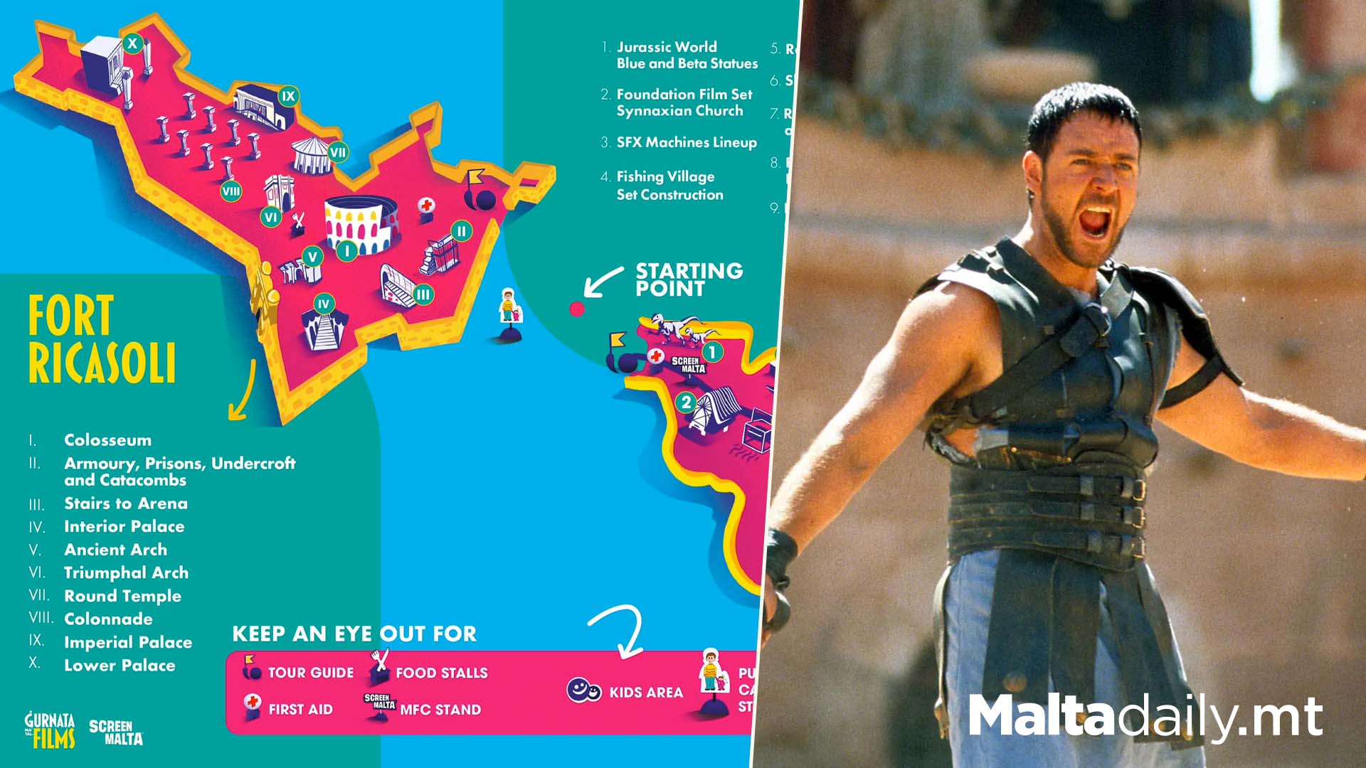 Gladiator 2 Set Open Day Map Of Exhibits Unveiled