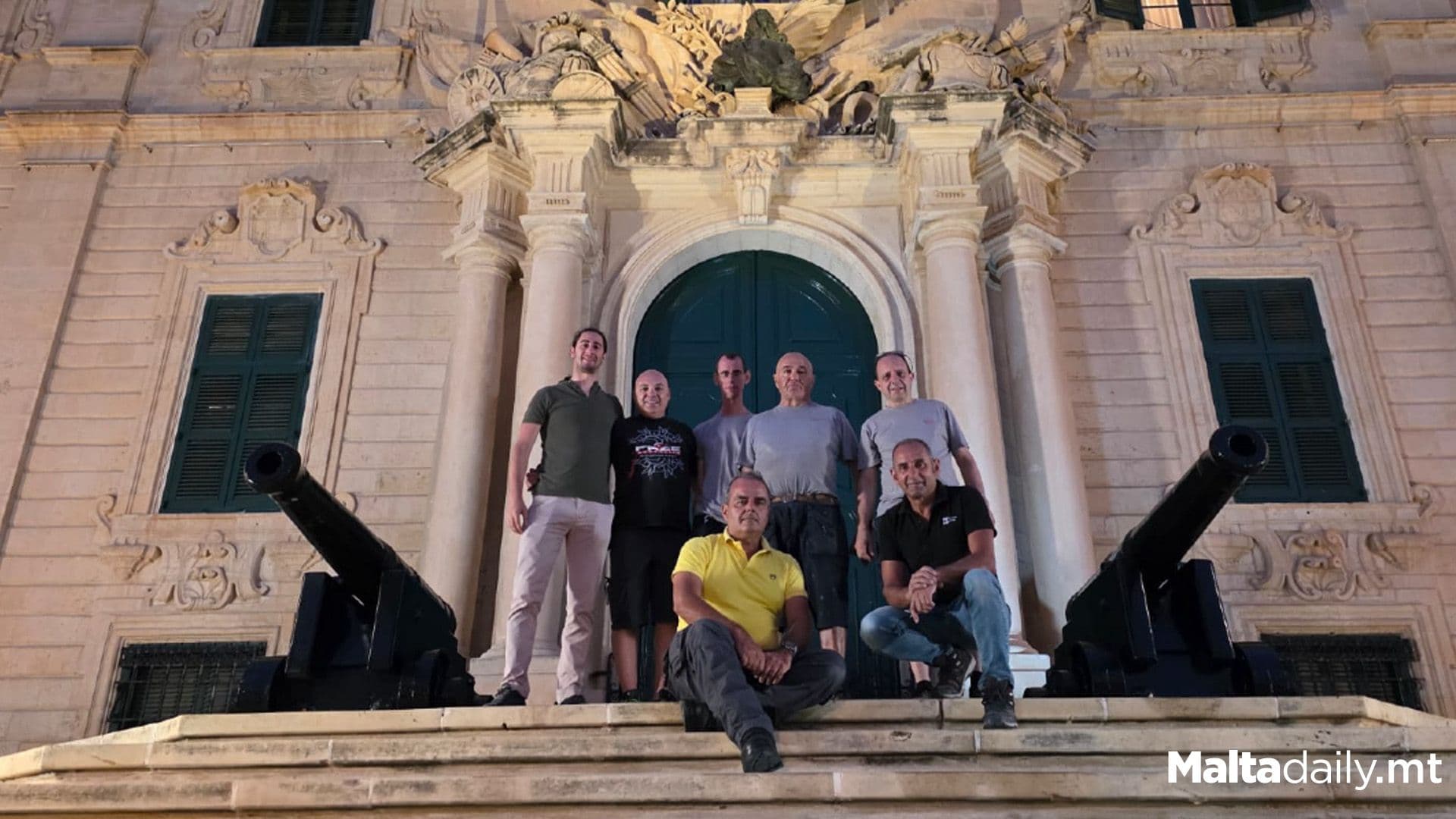 Restored 18th-Century Cannons Return to Castille Square After Heritage Malta Intervention
