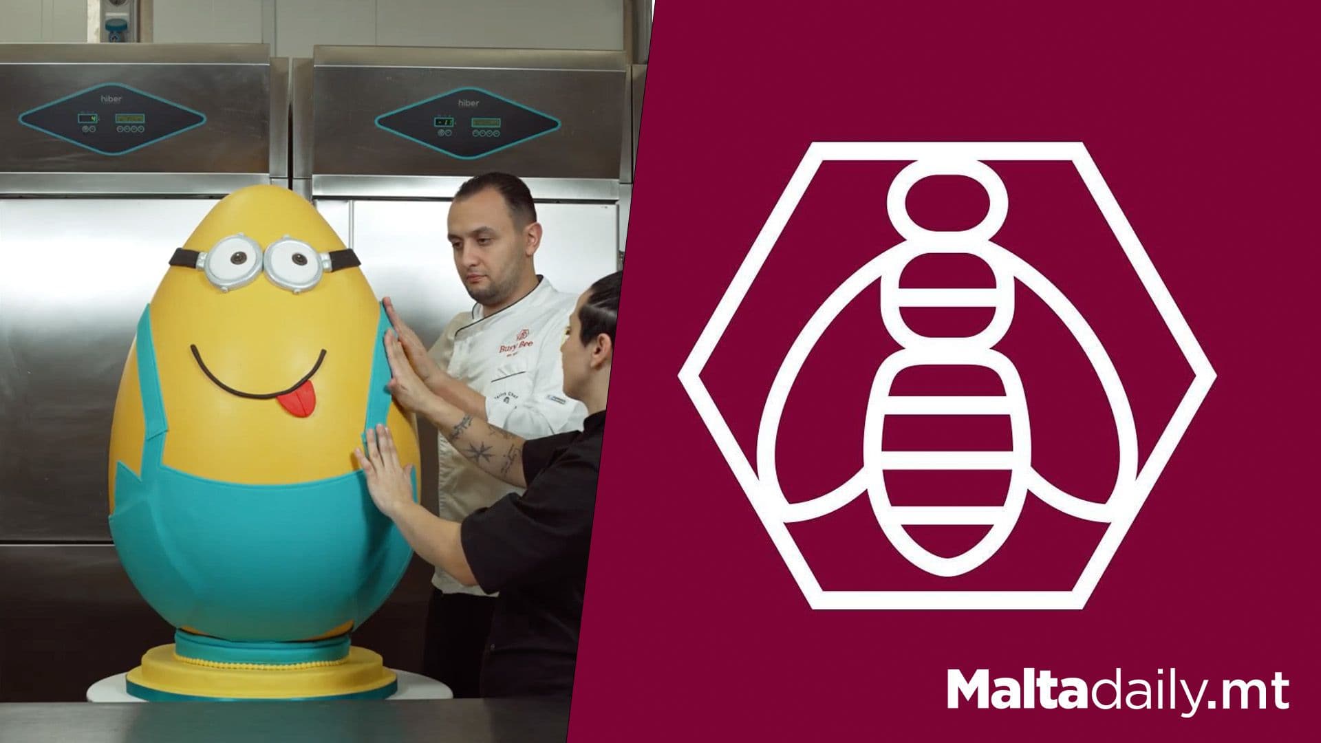Busy Bee’s Heartwarming Giant Minion Easter Egg Donation