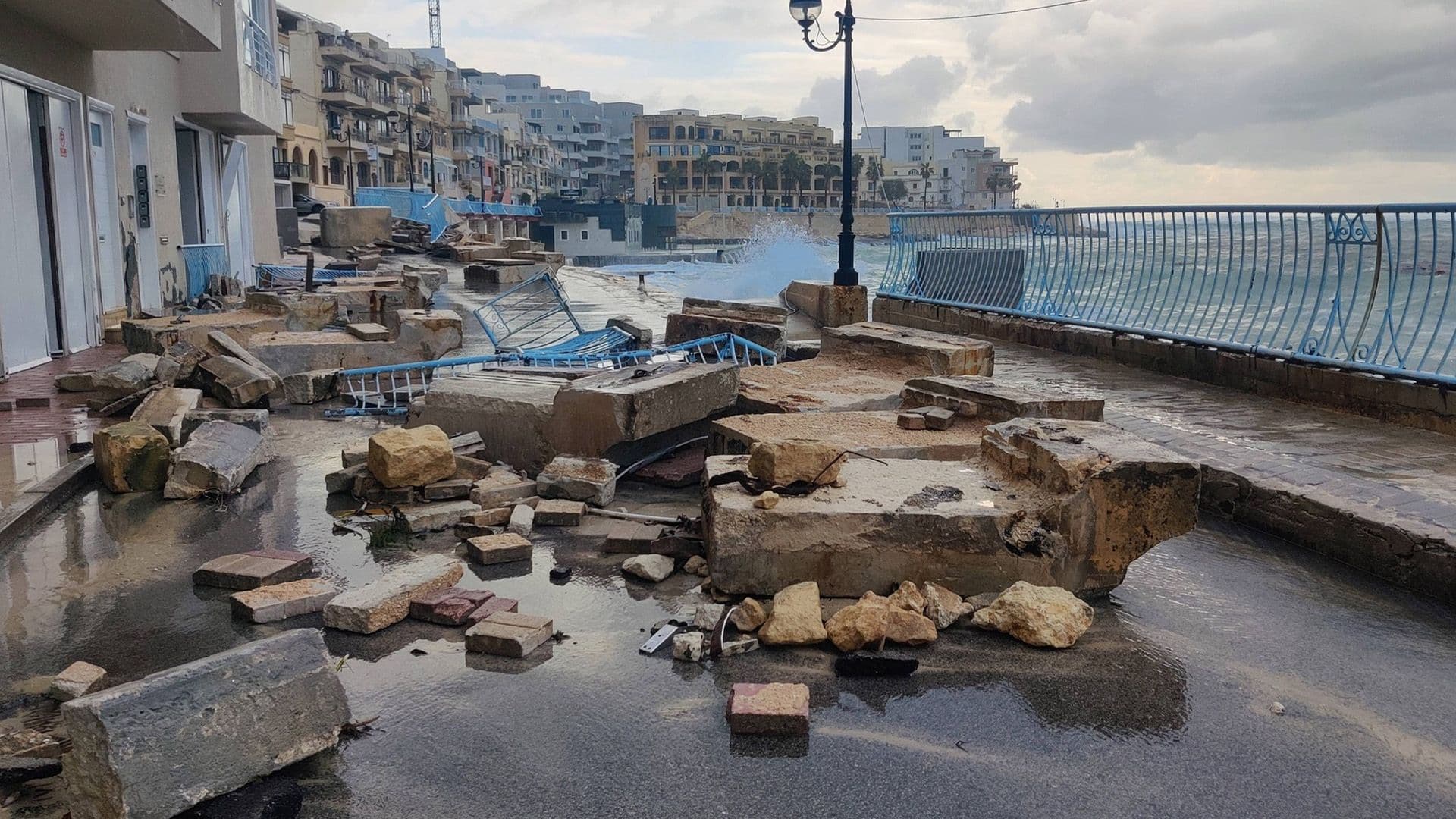 Wied Il-Għajn Destruction Caused By Storm Harry