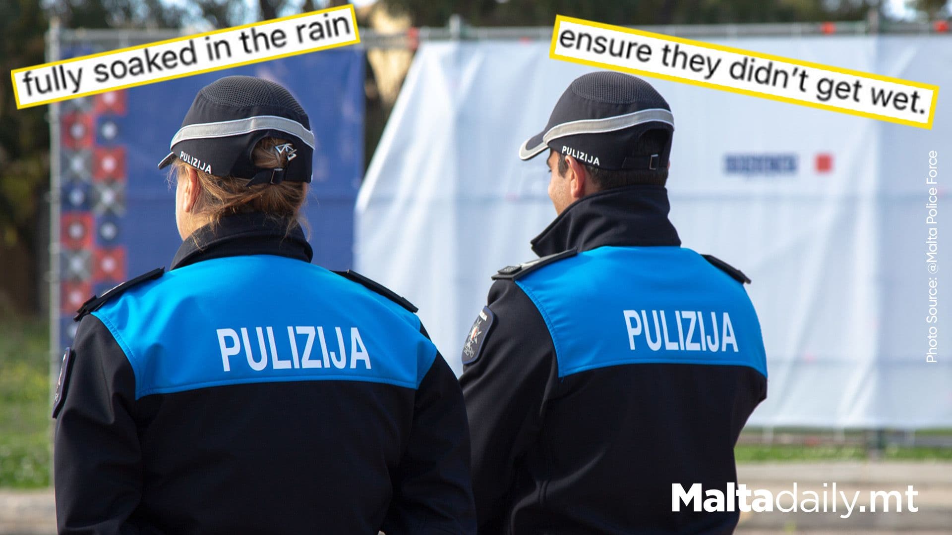 Officer Praised For Helping Parents And Elderly With Kids In Rainstorm