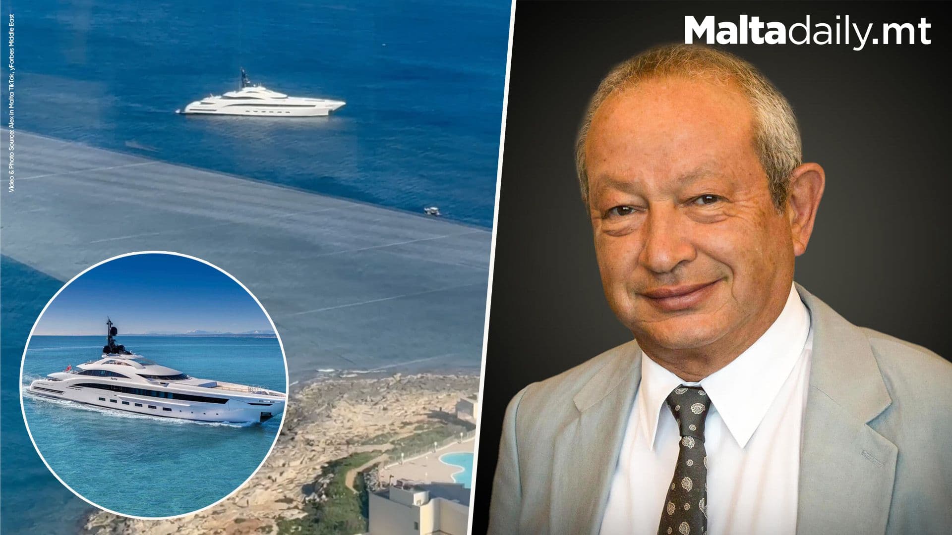 Egyptian Billionaire Naguib Sawiris’ Luxury Yacht Spotted In Malta