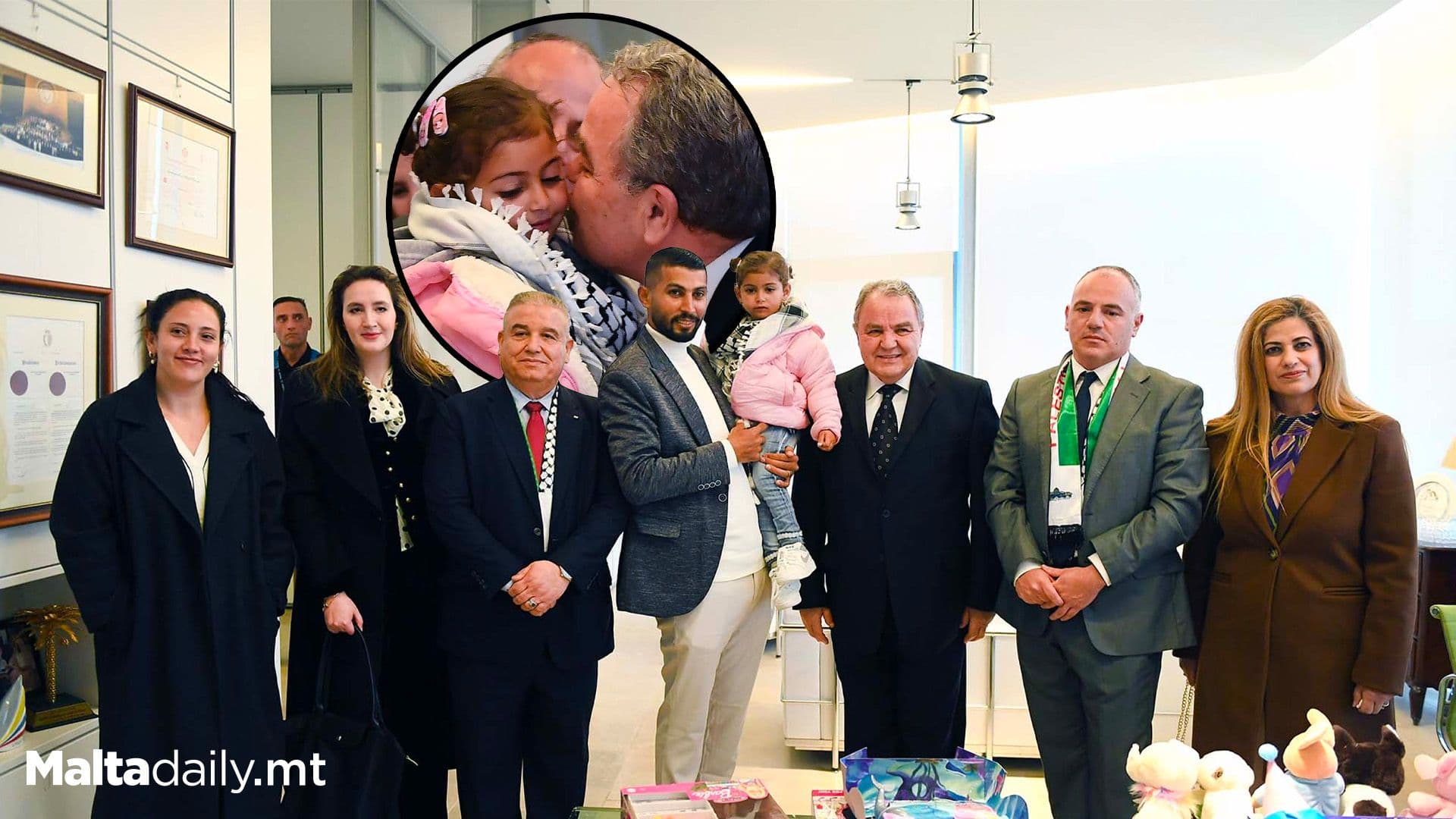 3-year-old Airstrike Survivor Visits Parliament