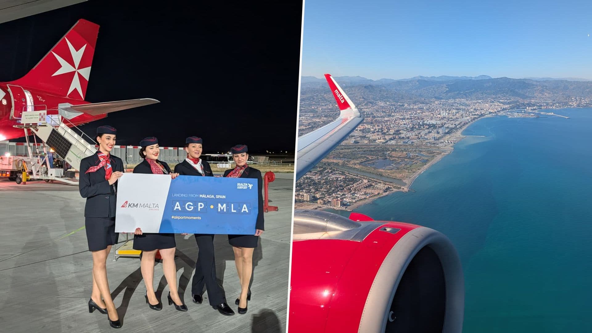 KM Malta Airlines Celebrates Inaugural Flight To Málaga