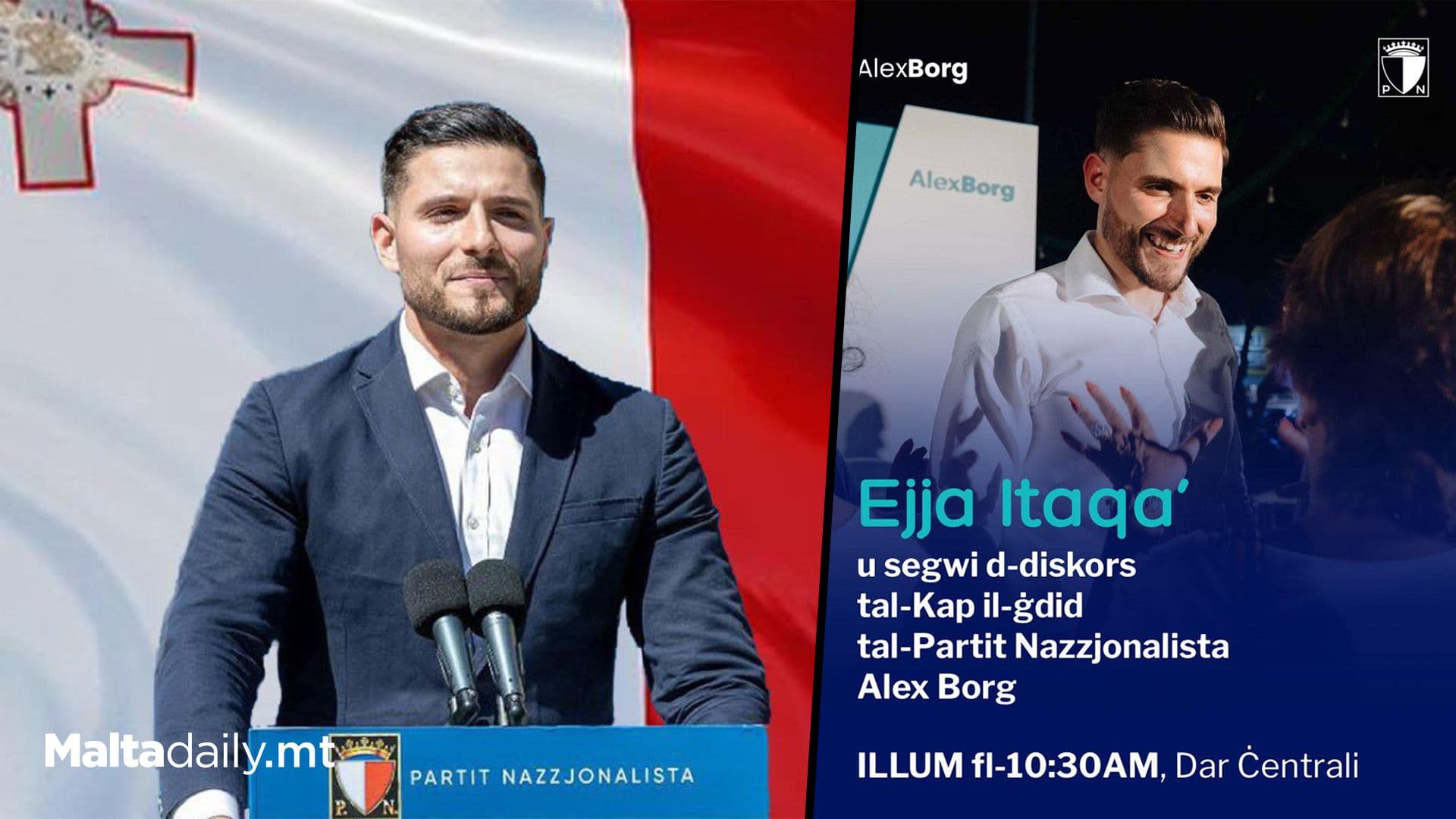 Alex Borg To Address People As The New PN Leader