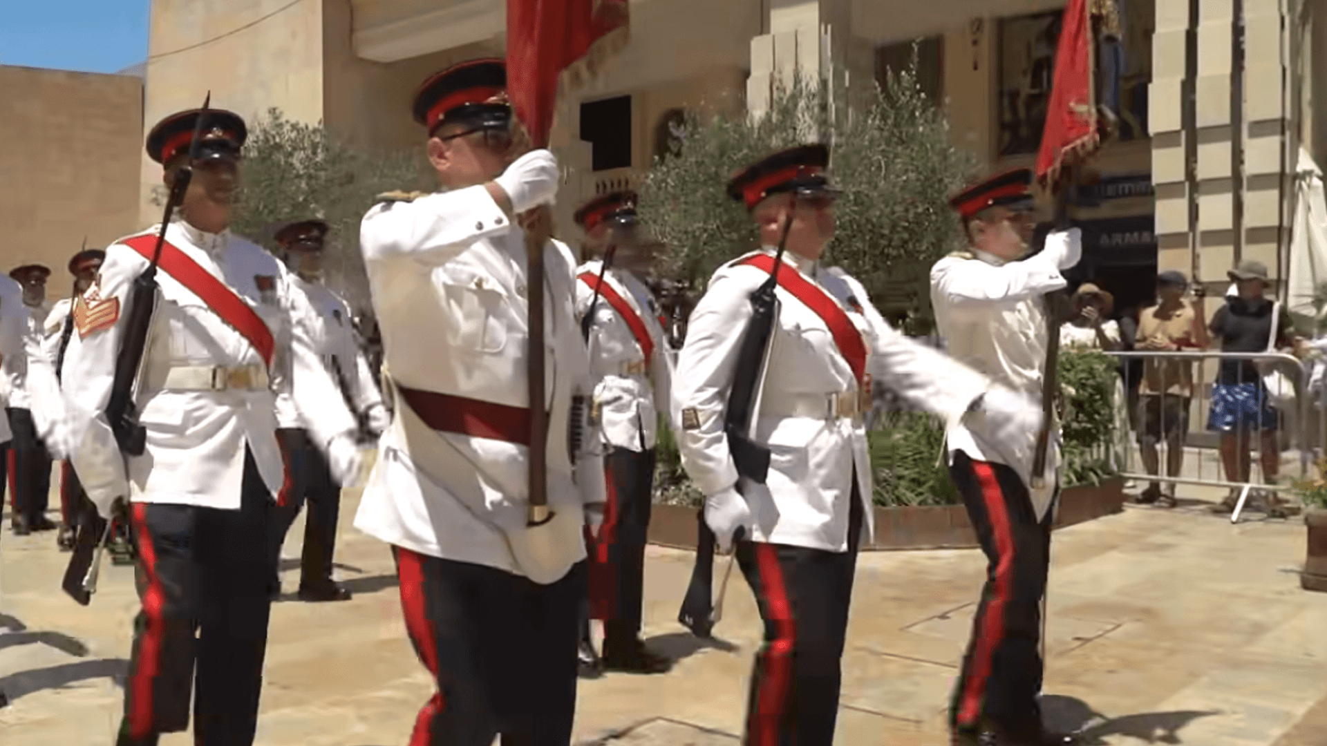 Armed Forces Of Malta Hold Guard Of Honour For Opening Of 15th Maltese Parliament
