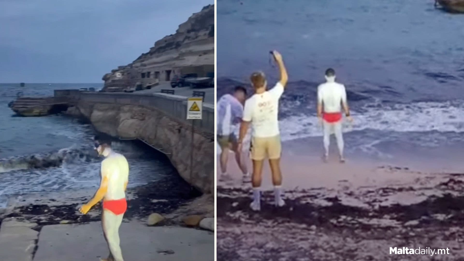 Neil Agius Is Up To Start His 4th Swim Around Gozo