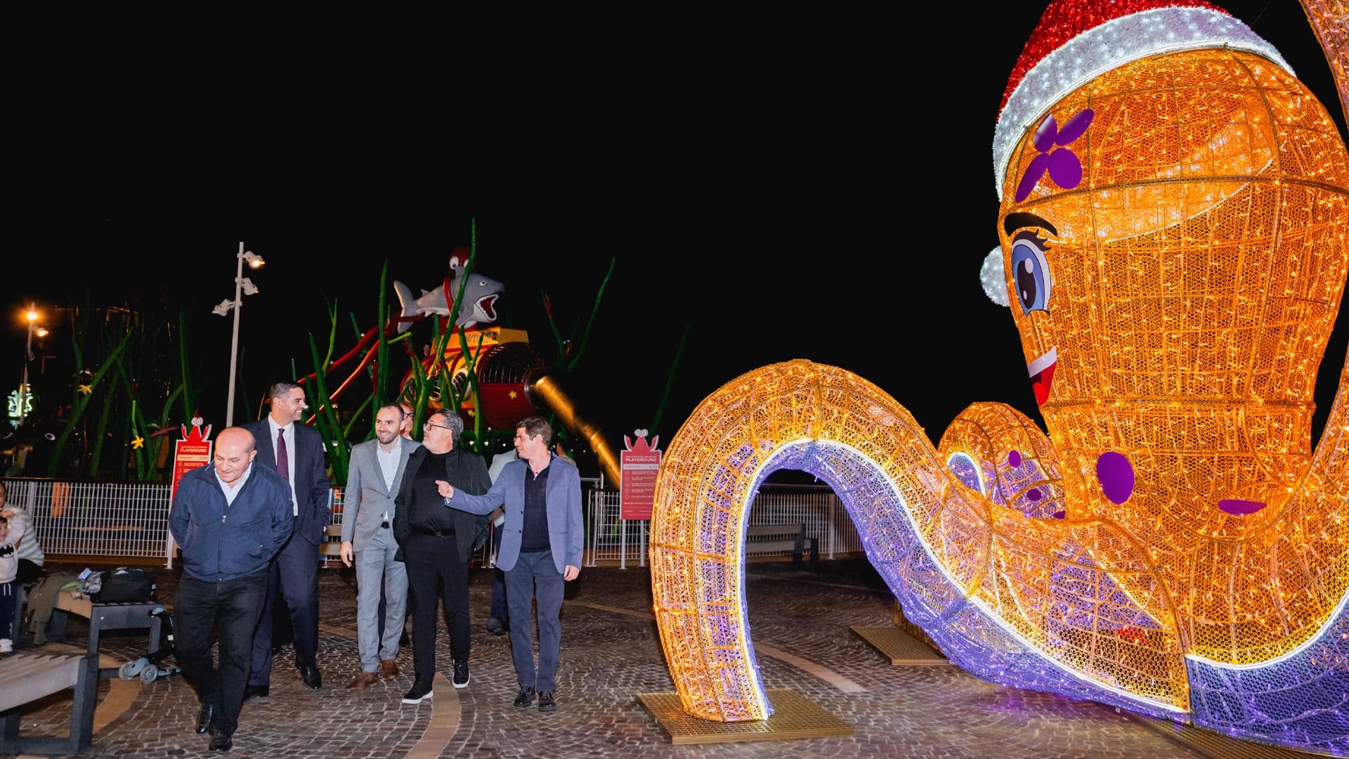 Qawra Welcomes Festive Season With Christmas Lights At Pjazza San Pawl