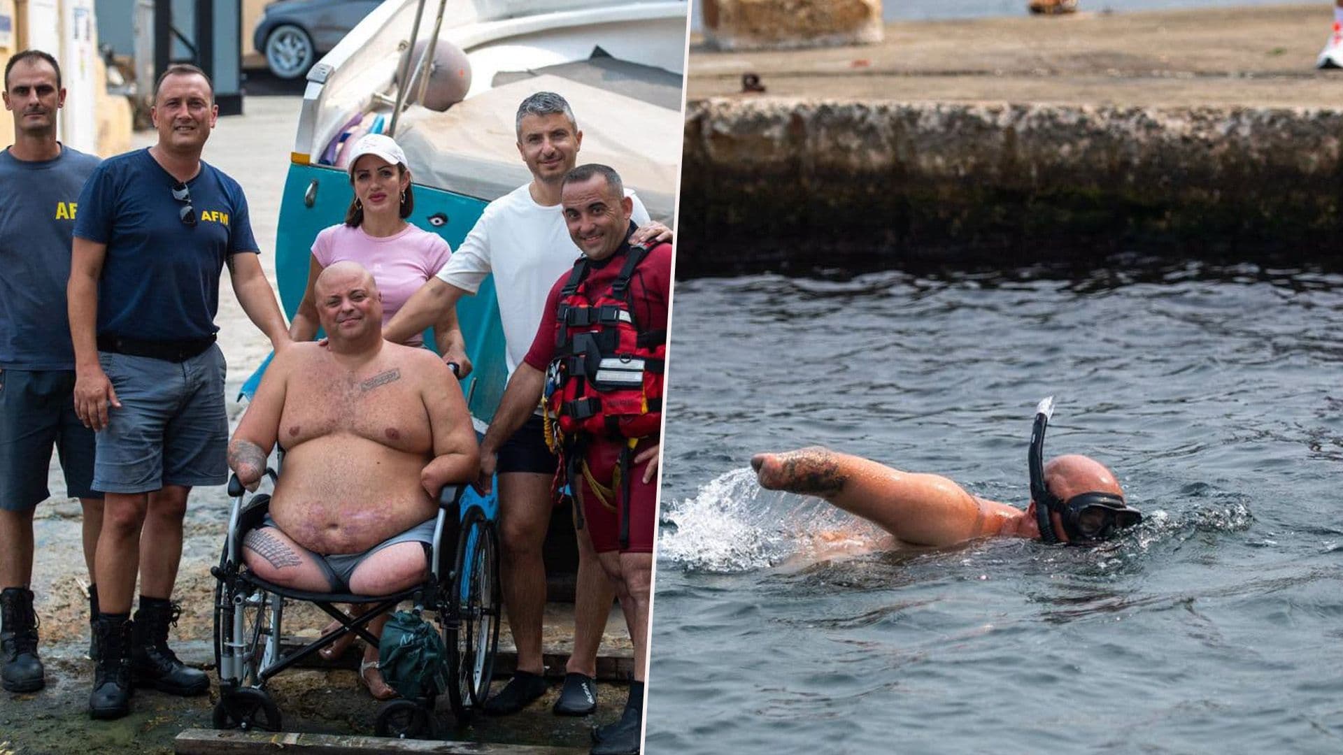 Shawn Mifsud Raises €5,150 In Aid Of Puttinu Cares In Open Water Swim Challenge