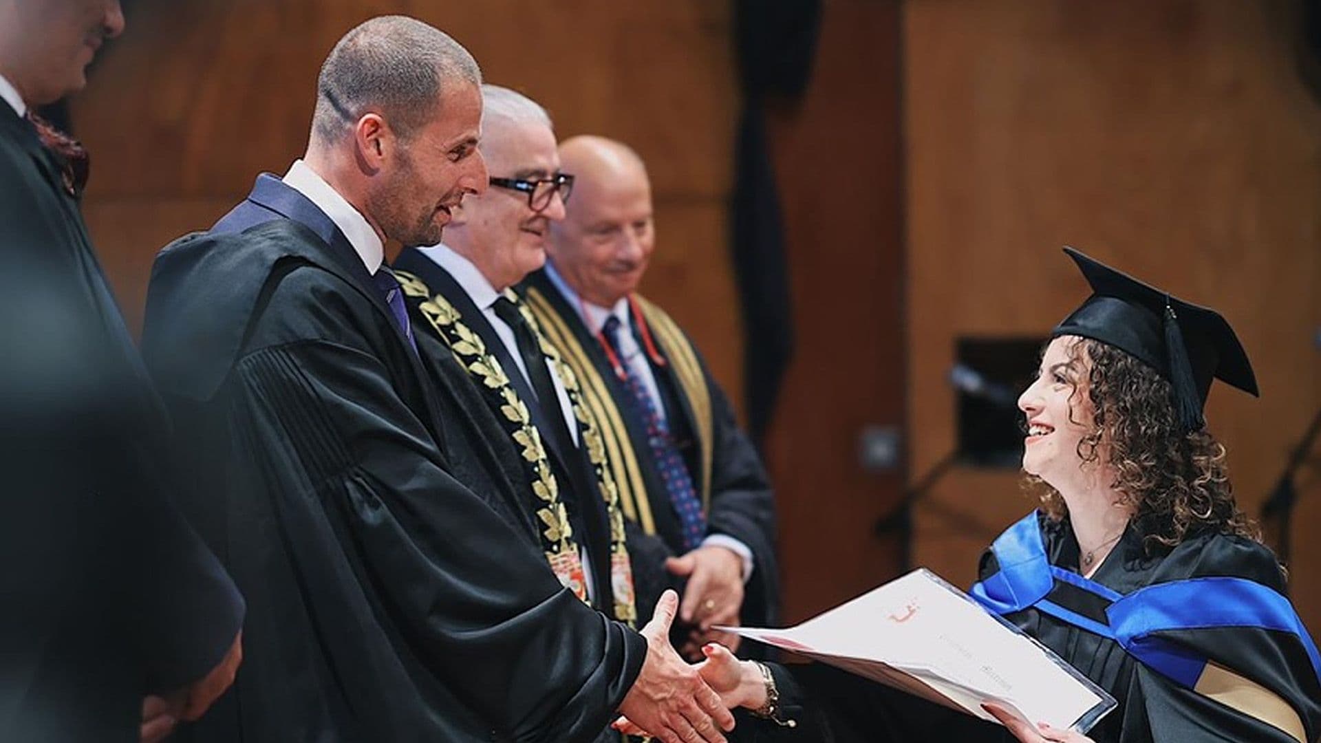 PM Presents Eve Borg Bonello With Graduation Certificate