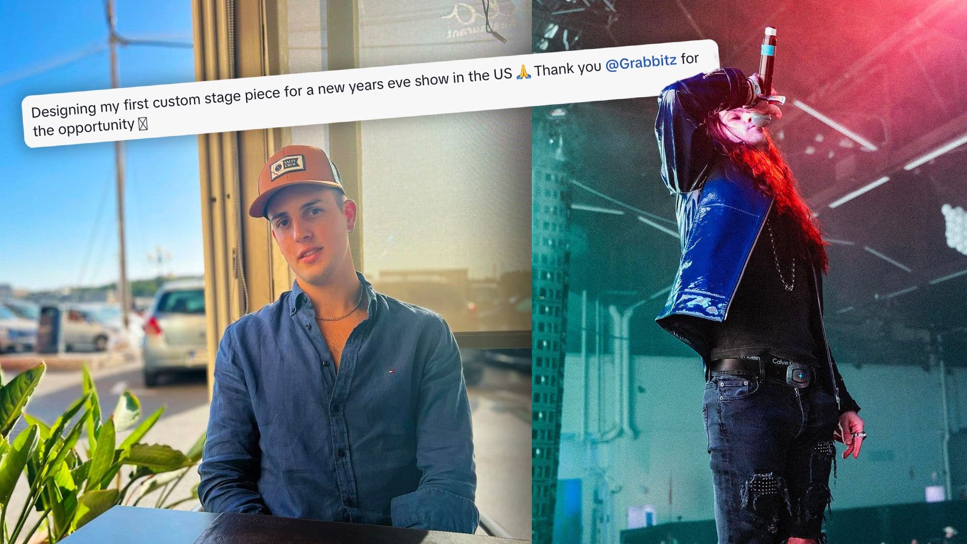 Maltese Designer ‘Blakkript’ Makes Custom Jacket for U.S. Artist’s New Year’s Eve Show