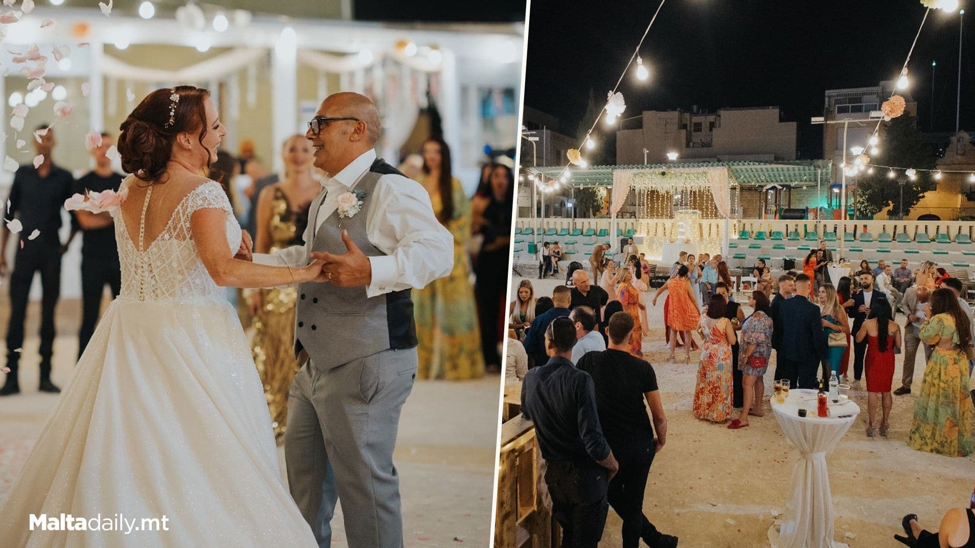 Newly Wed Couple Break Local Record For Boċċi Pitch Wedding