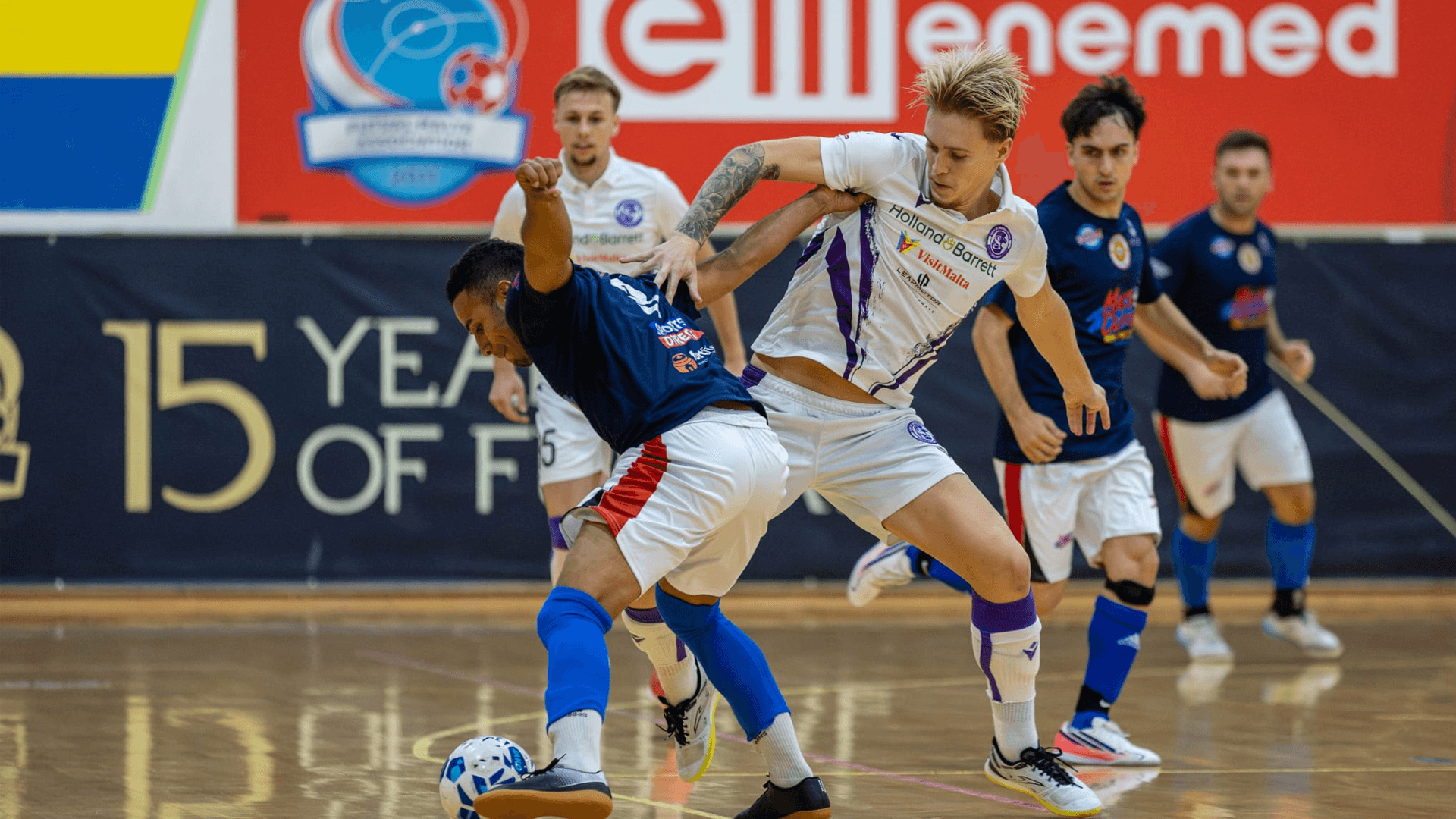 Luxol St Andrews & University of Malta Maintain Perfect Records In Enemed Futsal League