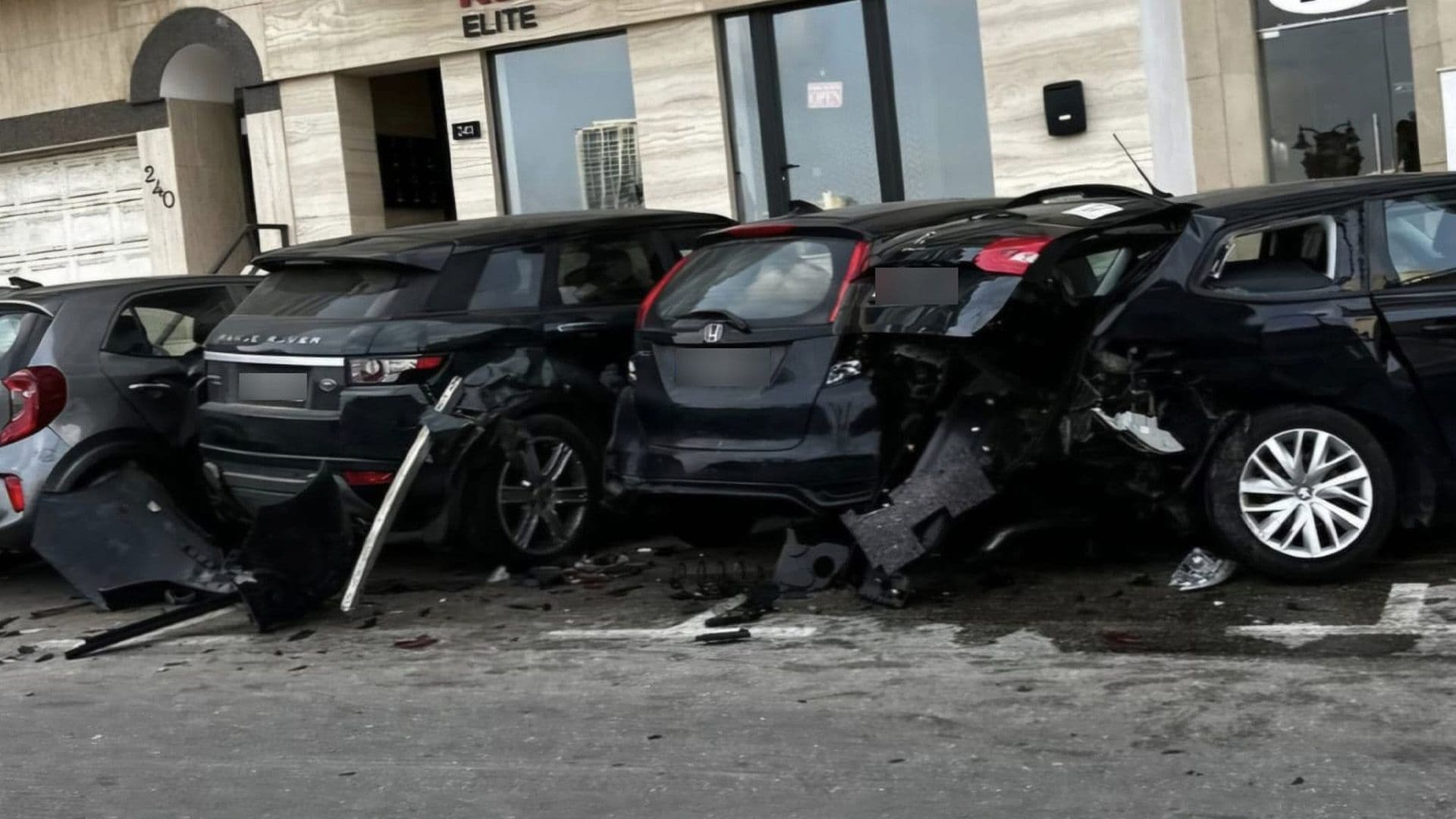 6 Parked Cars Damaged After Driver Loses Control In Sliema