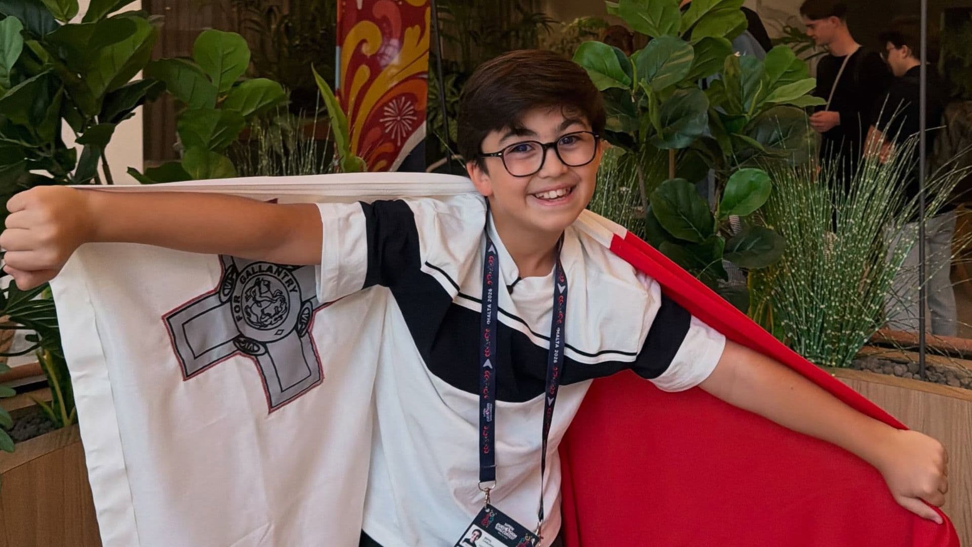 Beppe Caruana Arrives At Hotel To kick Off Junior Eurovision Journey