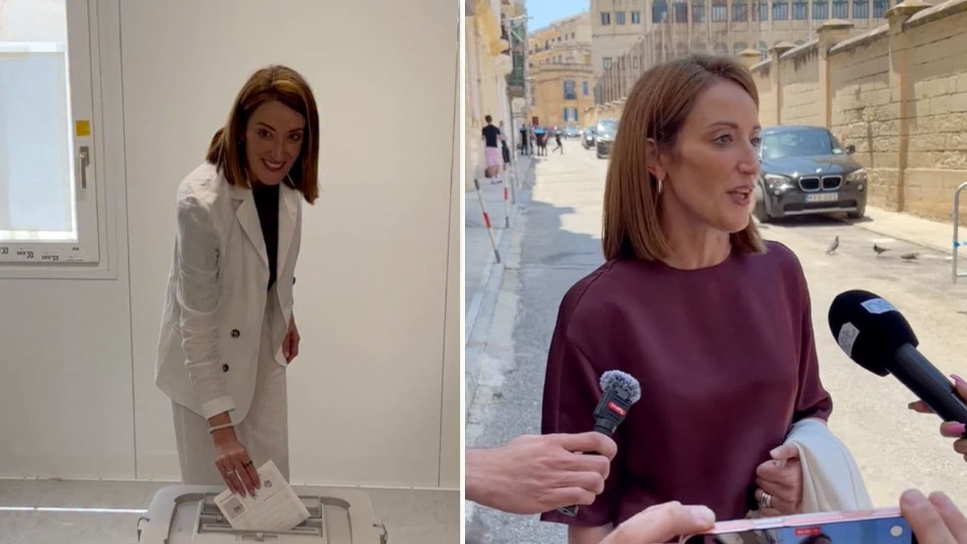 EP President Roberta Metsola Votes In Malta 2026 Election