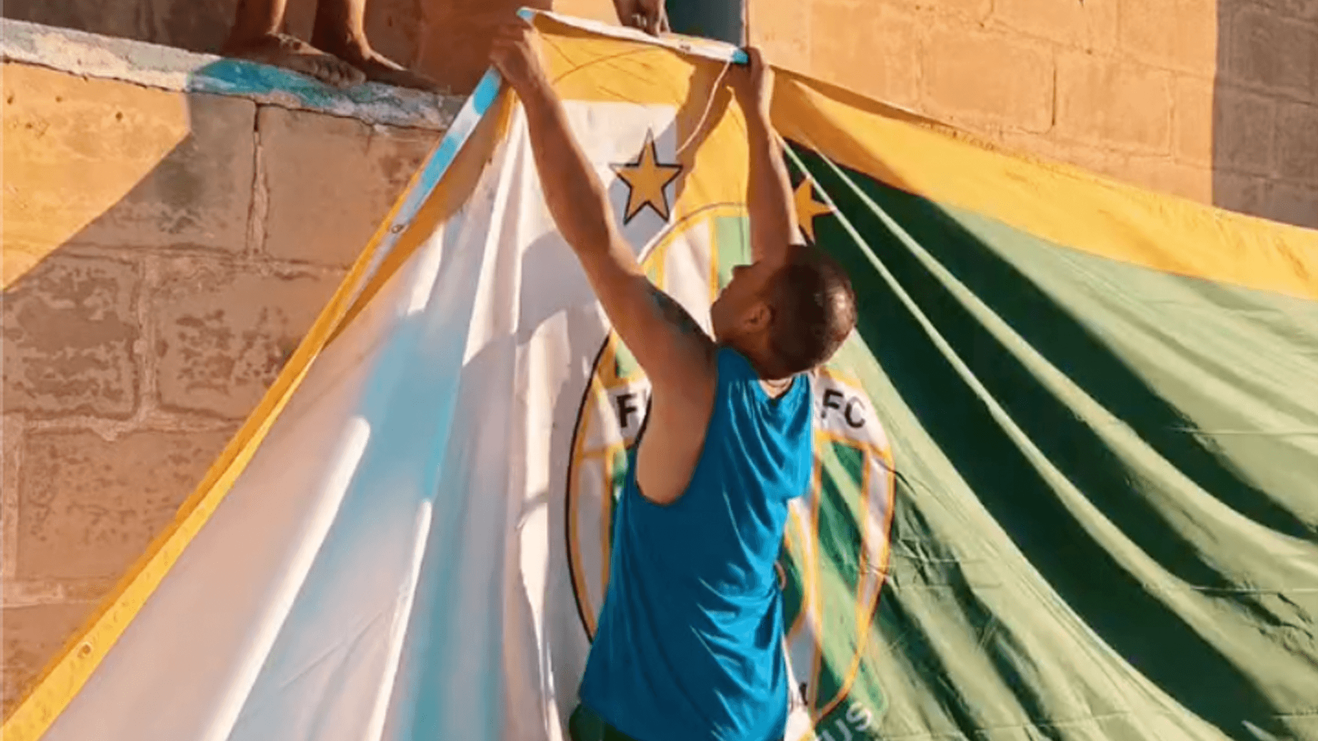 Floriana FC Fans Decorate National Stadium Ahead Of Super Cup Final