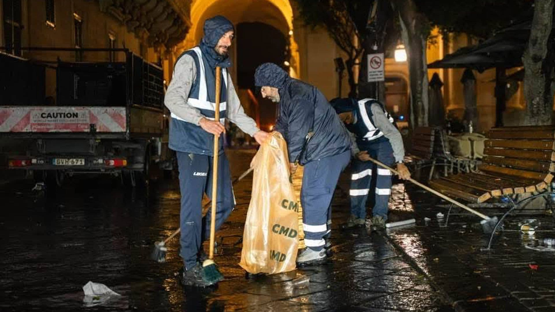 Valletta Immediately Cleaned Up After NYE Celebrations