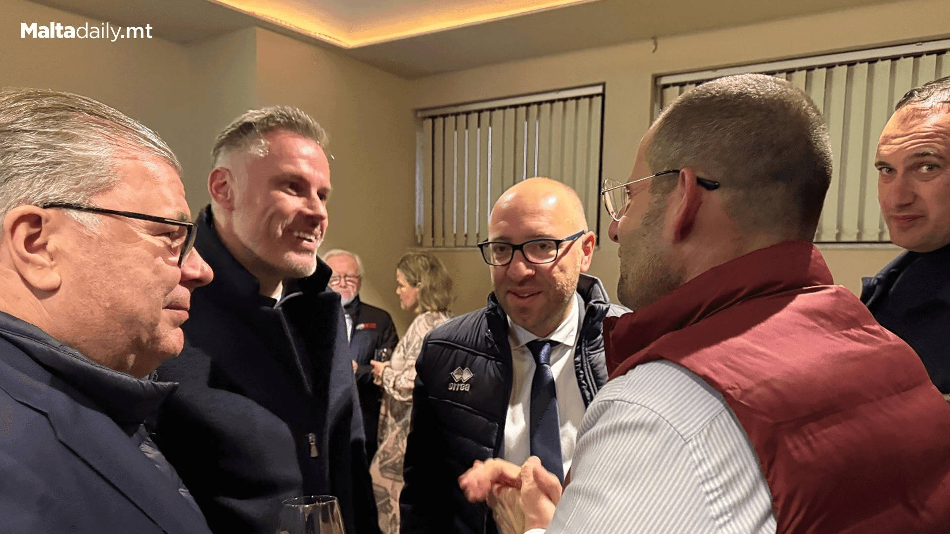 Jamie Carragher Watches Son Debut Accompanied by Prime Minister