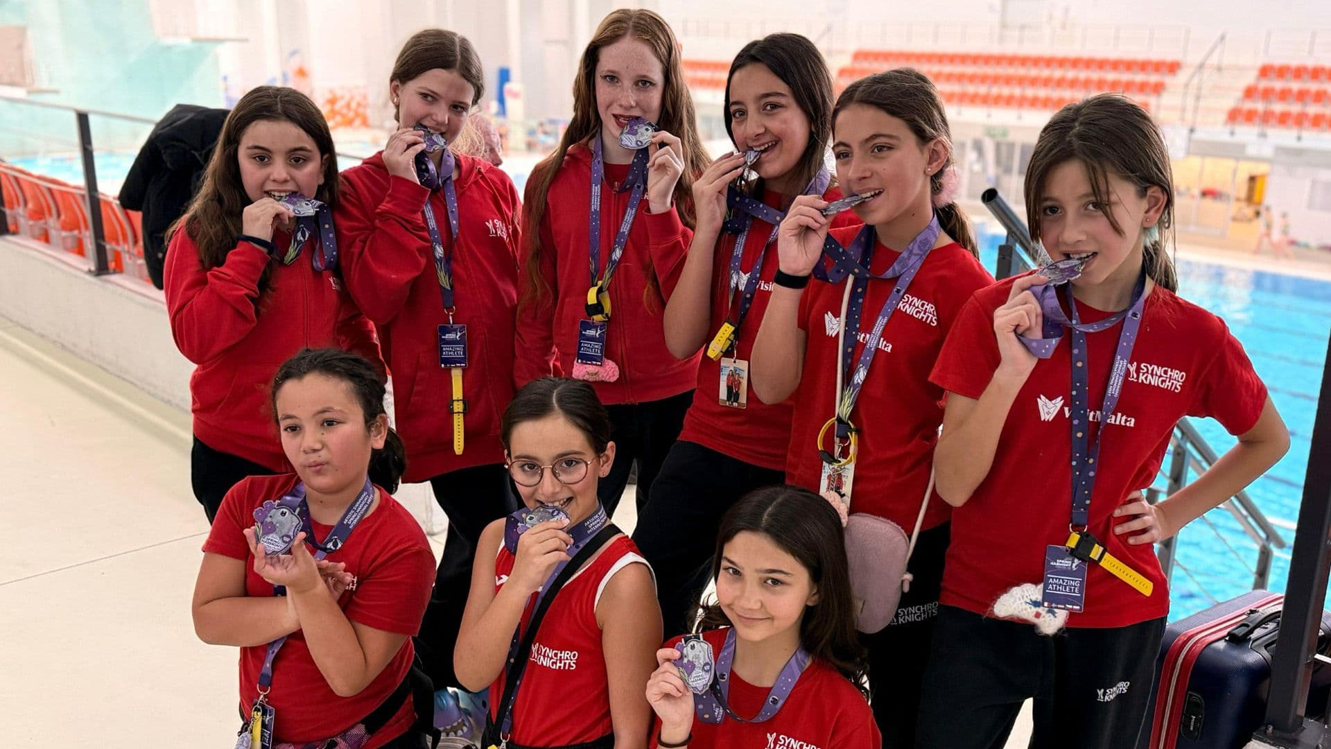Synchro Knights Shine at International Artistic Swimming Meet in Poland